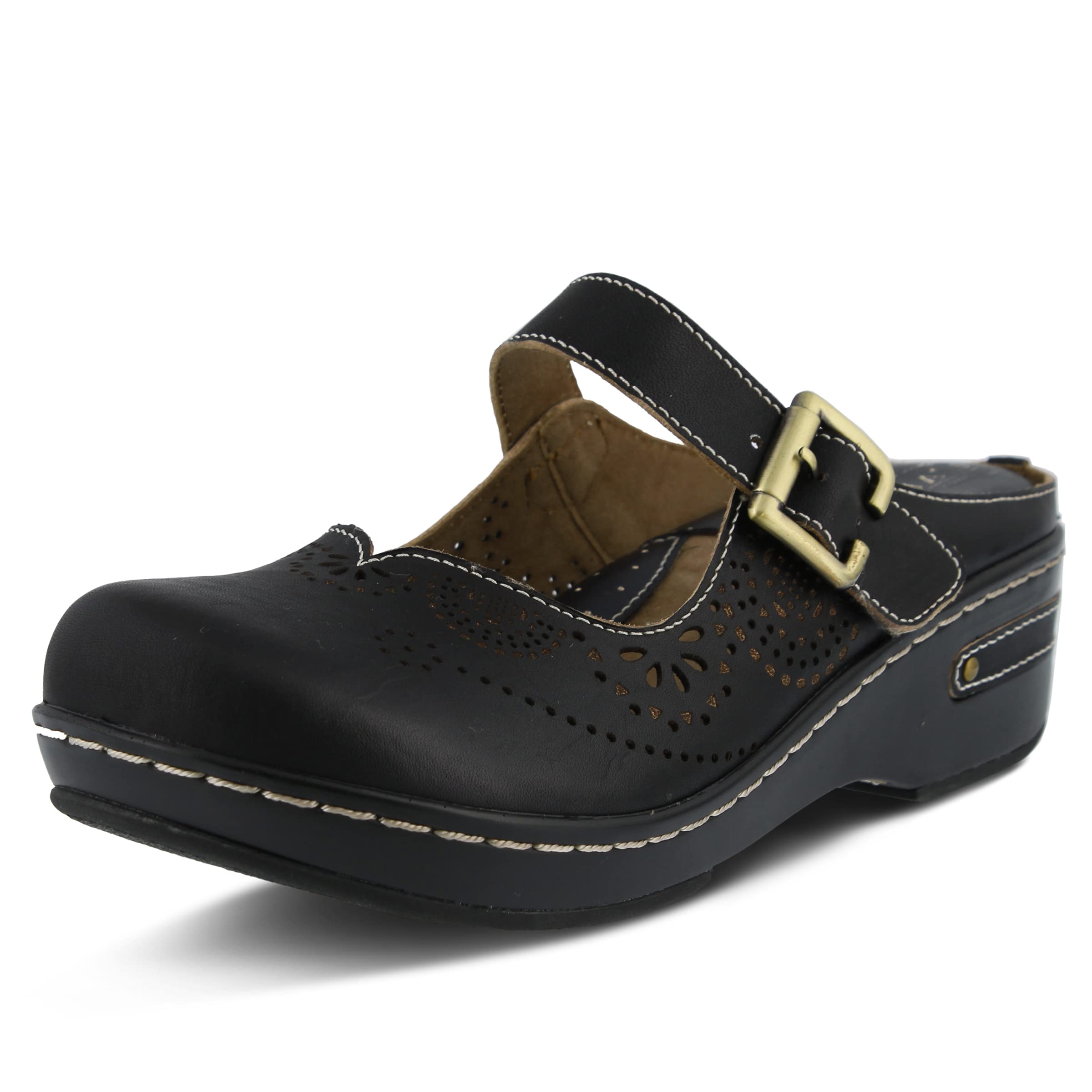 L'Artiste by Spring Step Women's Aneria Mule - Comfortable Slip-On Shoes for Women, Casual & Dressy Loafers with Arch Support - Perfect for Office, Travel & Everyday Wear