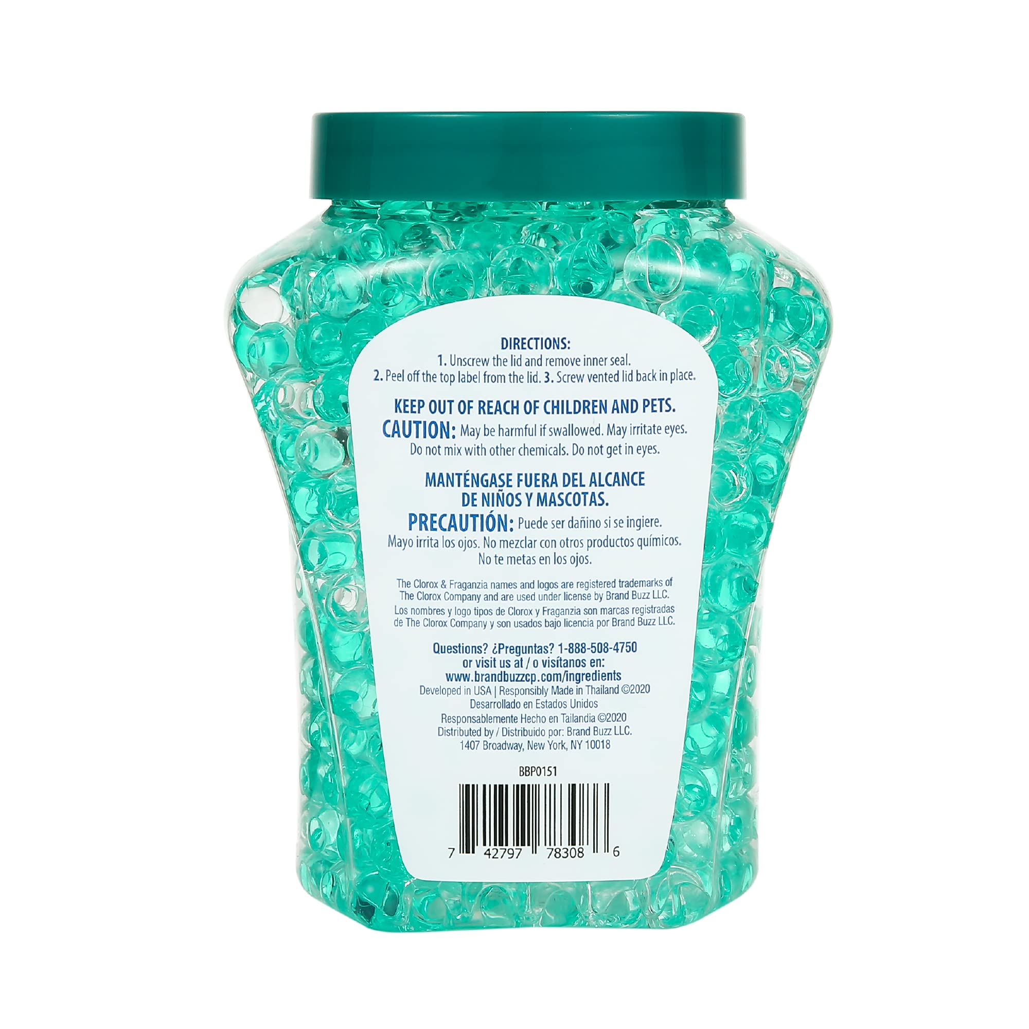 Clorox Fraganzia Crystal Beads Air Freshener - Long-Lasting Gel Beads in Island Orchard Scent | 12 Oz (6 Pack) | Freshen Home, Bathroom, Car & Office | Eliminate Odors Naturally