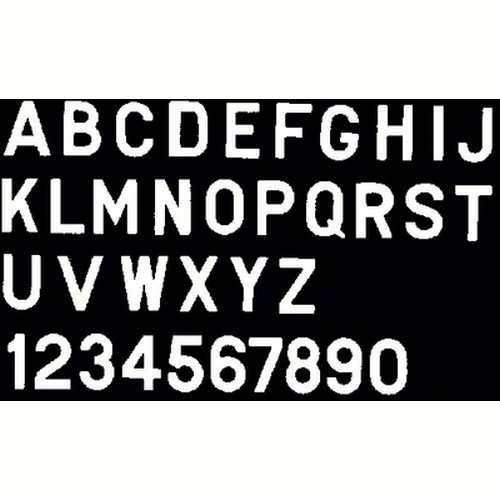 Bernard Engraving PS30WX - 3 Inch White Letter Stickers for DIY Crafts, Home Decor, and Office Organization - Self-Adhesive Vinyl Labels for Scrapbooking, Gift Wrapping & Storage Containers