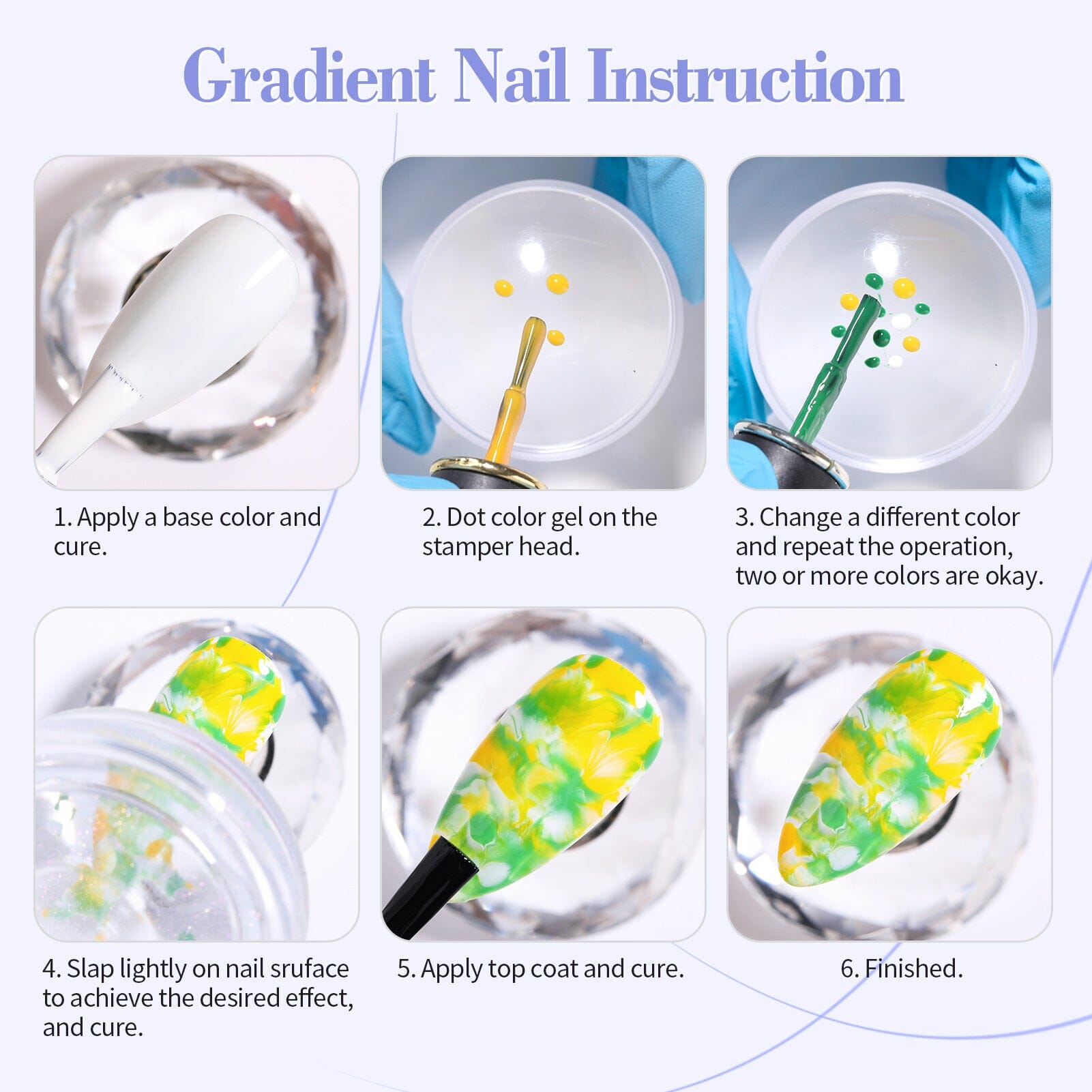 3pcs BORN PRETTY Clear Jelly Nail Stamper Kit - DIY Nail Art Stamping Tools for Salon & Home Manicure - Perfect for Nail Design Enthusiasts & Professionals