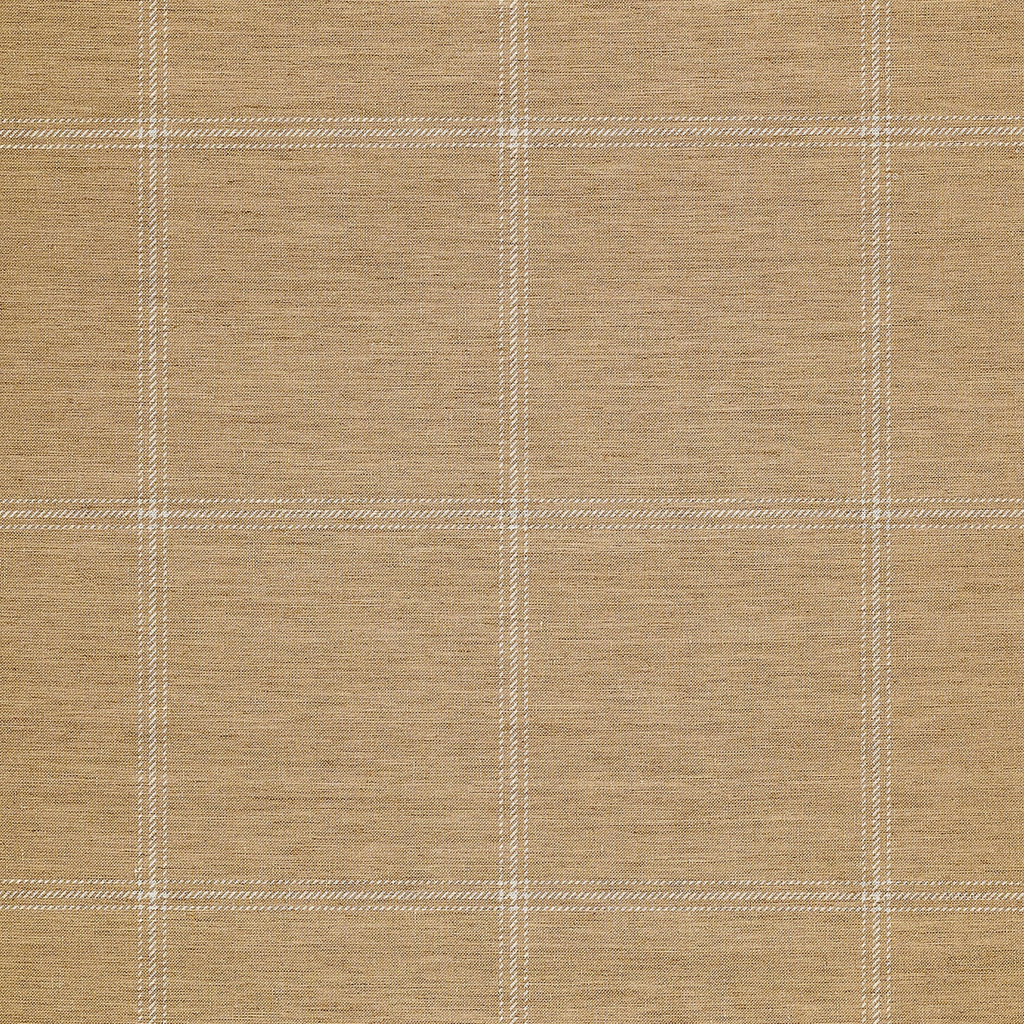 Phillip Jeffries Jackson Plaid Wallpaper - White on Camel Design | Premium Wall Covering for Living Room, Bedroom & Office Decor