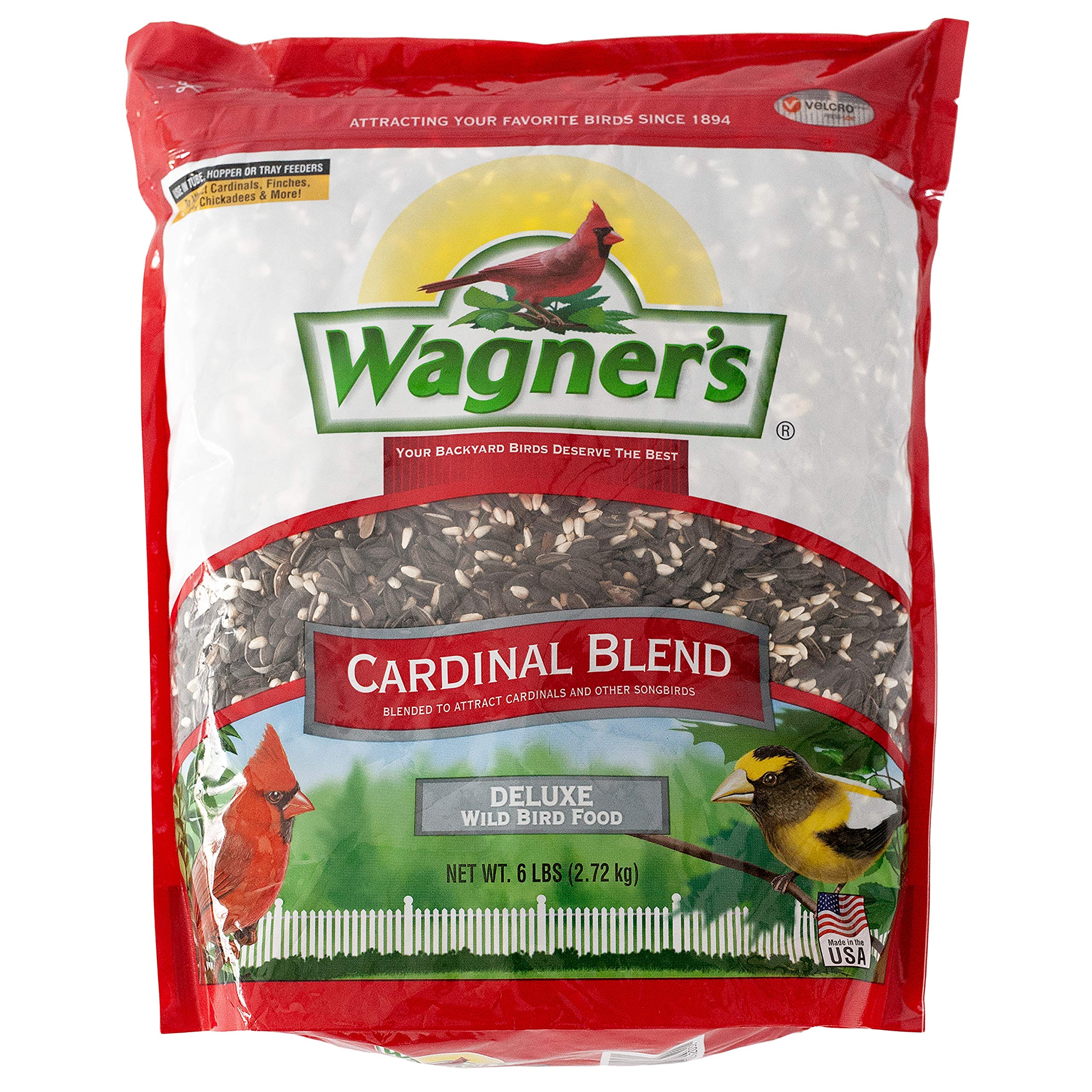 Wagner's Cardinal Blend & Greatest Variety Blend Bird Food Bundle - 6 lbs + 16 lbs | Premium Wild Bird Seed Mix for Cardinals, Finches & Songbirds | Backyard Bird Feeding & Wildlife Attraction