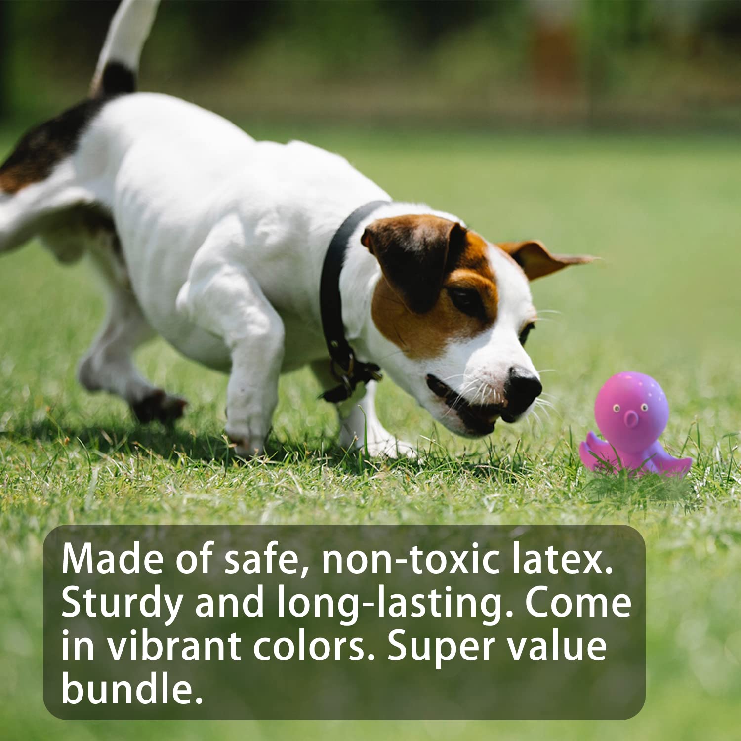 4 Inch Latex Dog Squeaky Toys - 6 Pack Soft Rubber Chew Toys for Small & Medium Dogs, Puppy Teething & Play - Durable Fetch Ball for Indoor/Outdoor Fun - Perfect for Training, Boredom Relief & Bonding Time