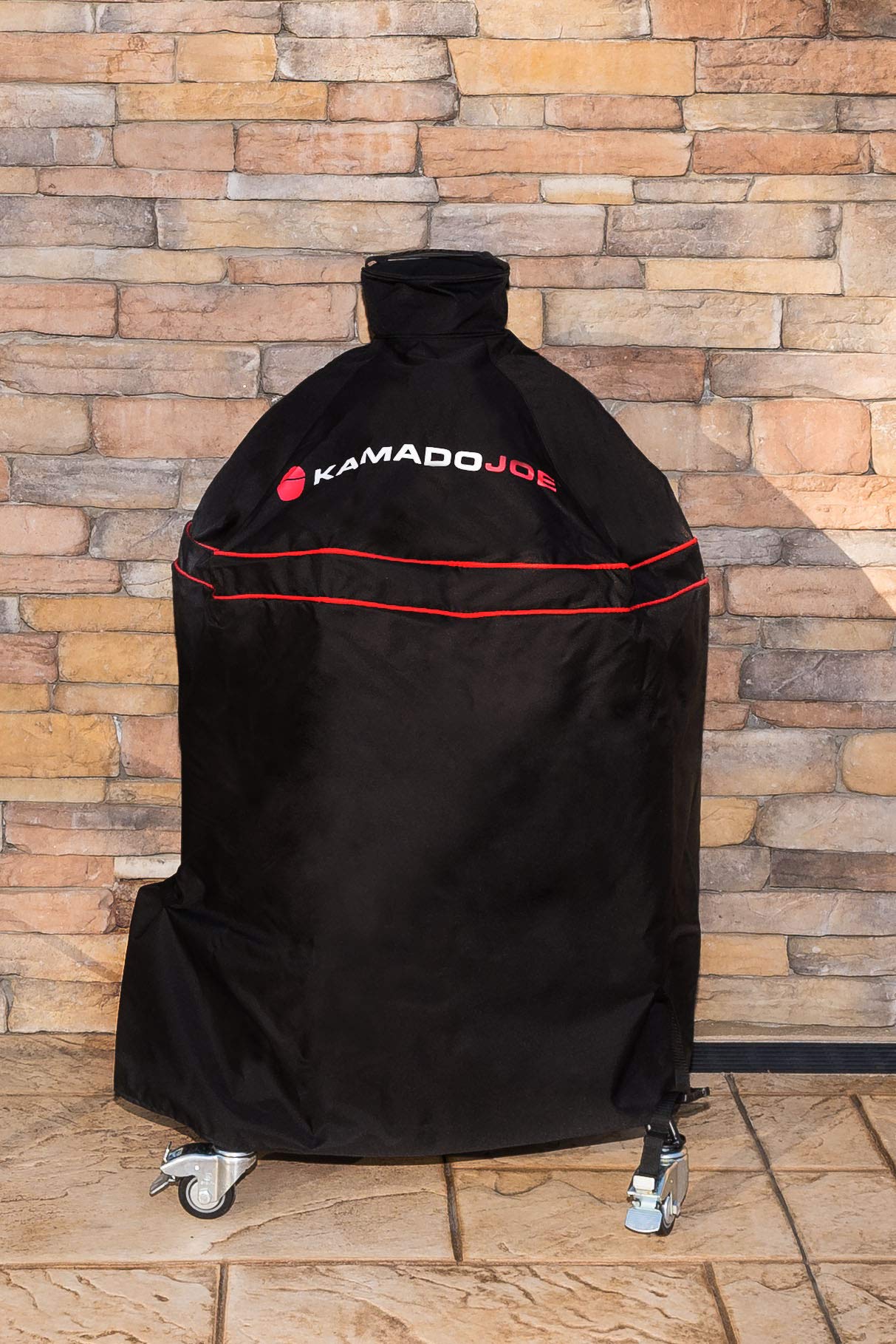 Kamado Joe Classic Joe 18 Inch Charcoal Grill Cover with 24 Fire Starters - Heavy Duty Waterproof BBQ Grill Cover for Outdoor Cooking, Backyard Grilling & Patio Protection