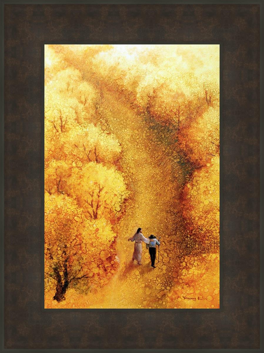 By Your Side - Heartwarming Art Print by Yongsung Kim | Christian Home Decor, Wall Art for Living Room & Bedroom | Perfect Gift for Weddings, Anniversaries & Housewarming