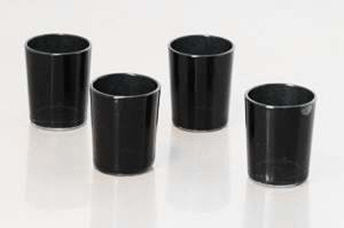 10 Pack Black Matte Tealight Candle Holders - 6.5cm Small Candle Cups for Wedding Decor, Romantic Proposals, Holiday Parties, Home Decoration & Festive Centerpieces