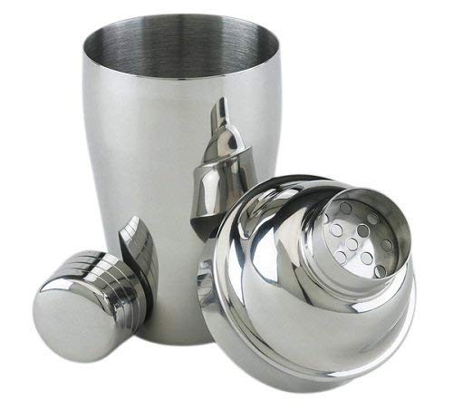Premium Stainless Steel Silver Bar Set - 2-Piece Cocktail Shaker & Strainer Kit for Home Bartending & Professional Mixology | Perfect for Parties, Bars & Gifts