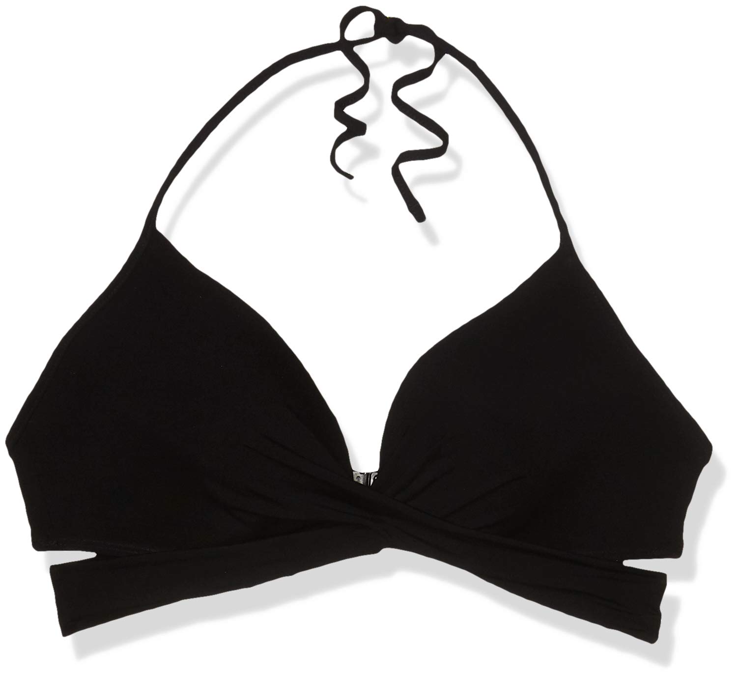 Women's Standard Jetset Cross Over Bikini Top Swimsuit - Black, Size US 12 / AUS 16 - Perfect for Beach Vacations, Pool Parties & Summer Getaways