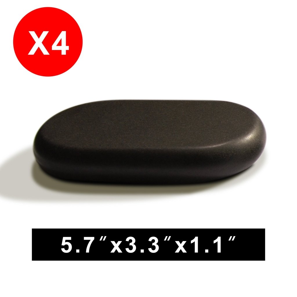 Professional XX Large Flat Oval Basalt Hot Stone Massage Set - 4 Pack (6