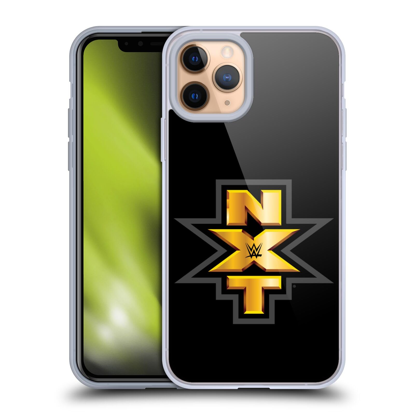 Official WWE NXT Themed Soft Gel Case for Apple iPhone 11 Pro - Durable Protective Phone Cover with Licensed Designs | Perfect for Wrestling Fans, Daily Use & Gift Giving