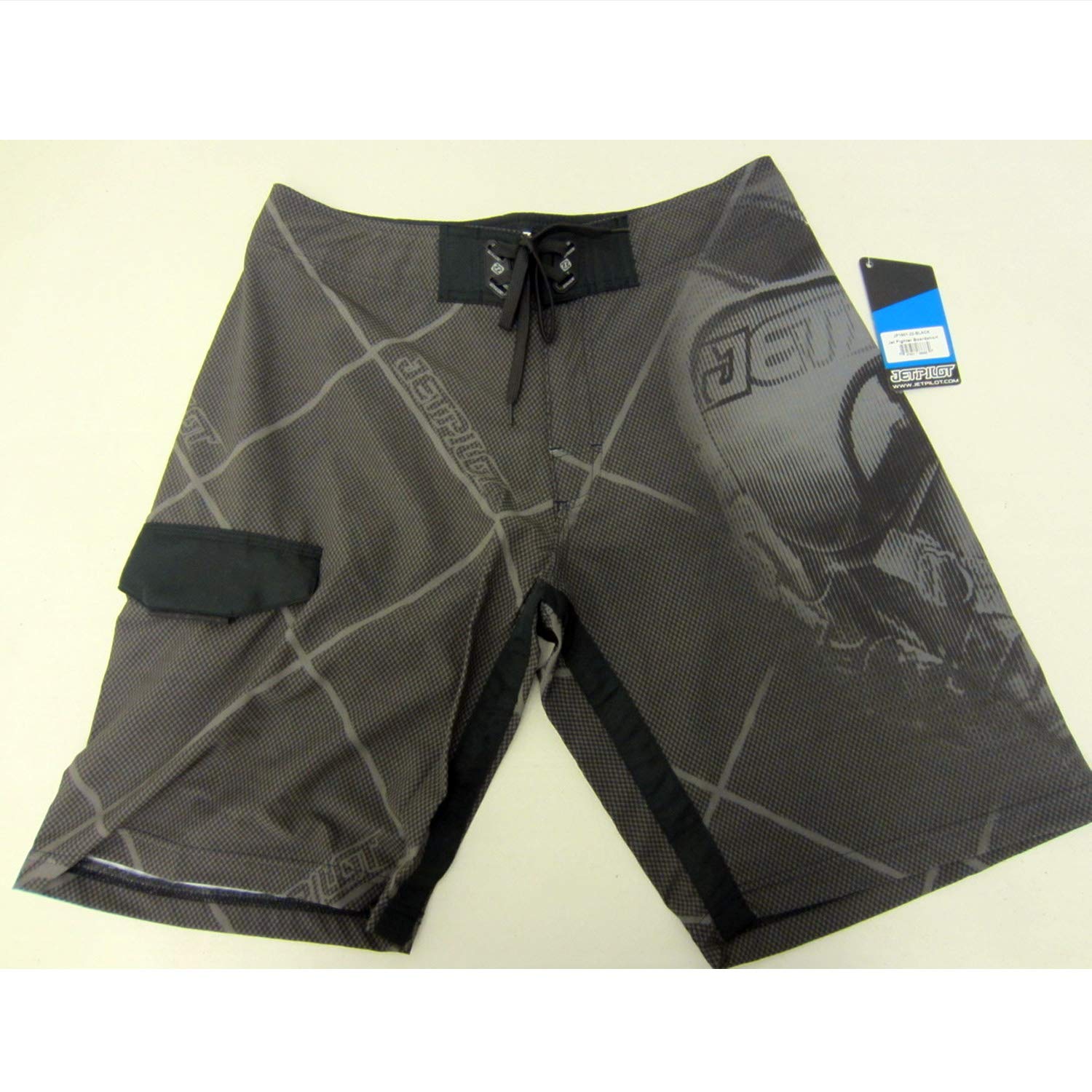 Yamaha OEM Men's JetPilot JetFighter Boardshort Pants - Quick-Dry Swim Trunks for Surfing, Swimming & Beach Activities (Model WJP-19010)