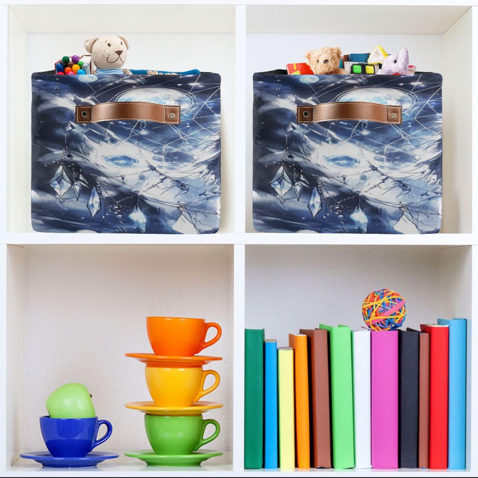 Large Fabric Storage Bins with Handles - Closet & Shelf Organizers for Clothes, Toys | Home Decor