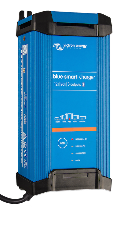 Blue Smart IP22 Waterproof 12V/20A 3-Bank Marine Battery Charger for Boats, RVs, and Caravans - AU/NZ Plug
