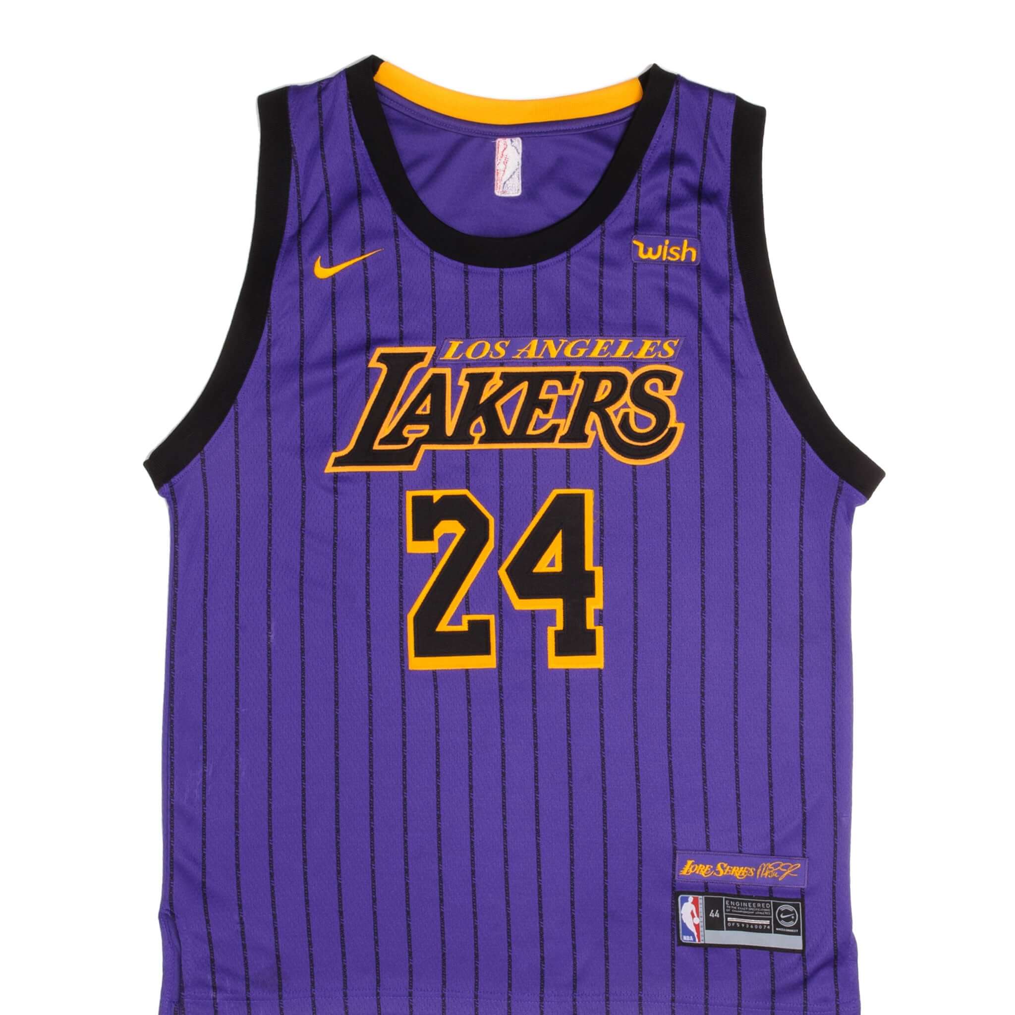 Nike NBA Los Angeles Lakers Kobe Bryant #24 Lore Series Swingman Jersey - Size 44 - Perfect for Game Day, Fan Events & Basketball Collectibles