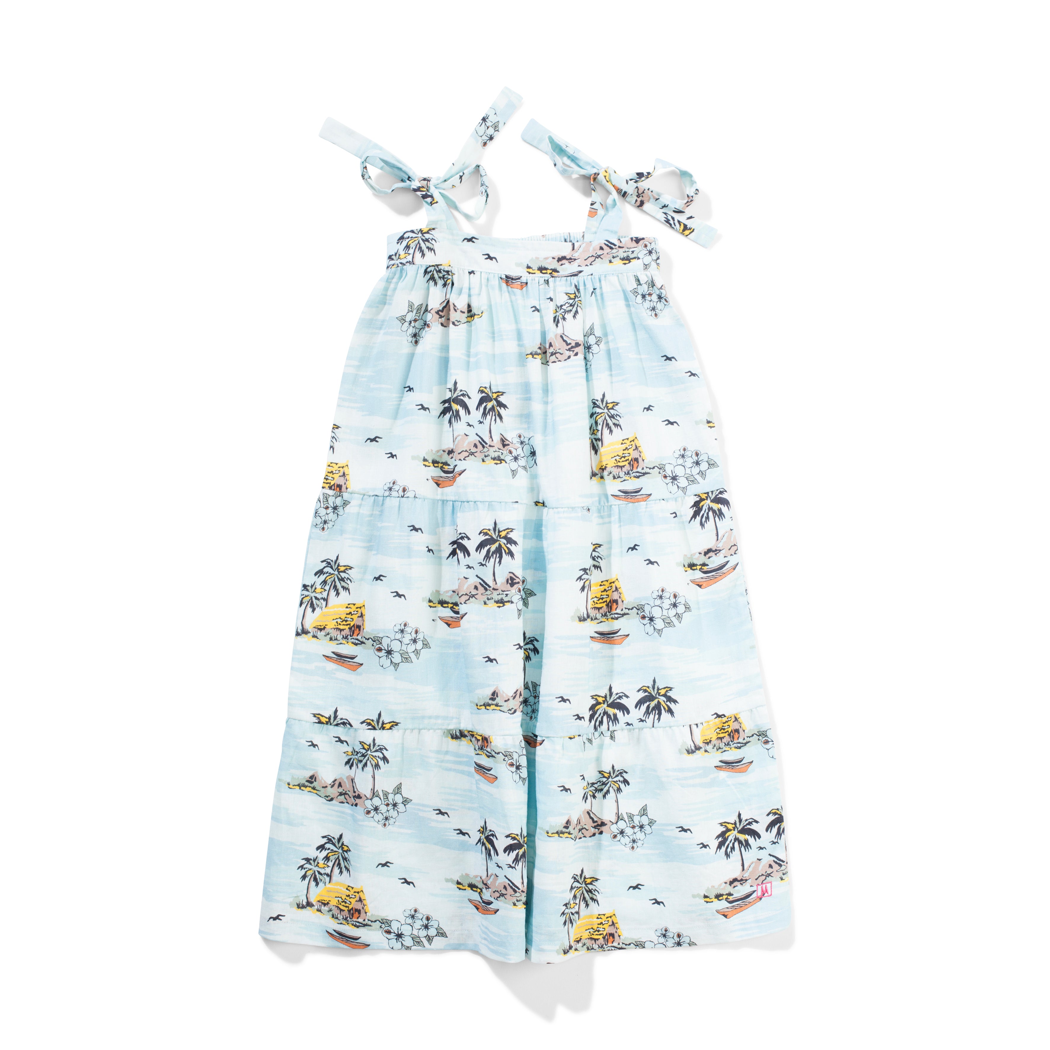 Missie Munster Vintage Vacation Dress - Floral Summer Sundress for Beach, Travel & Casual Outings