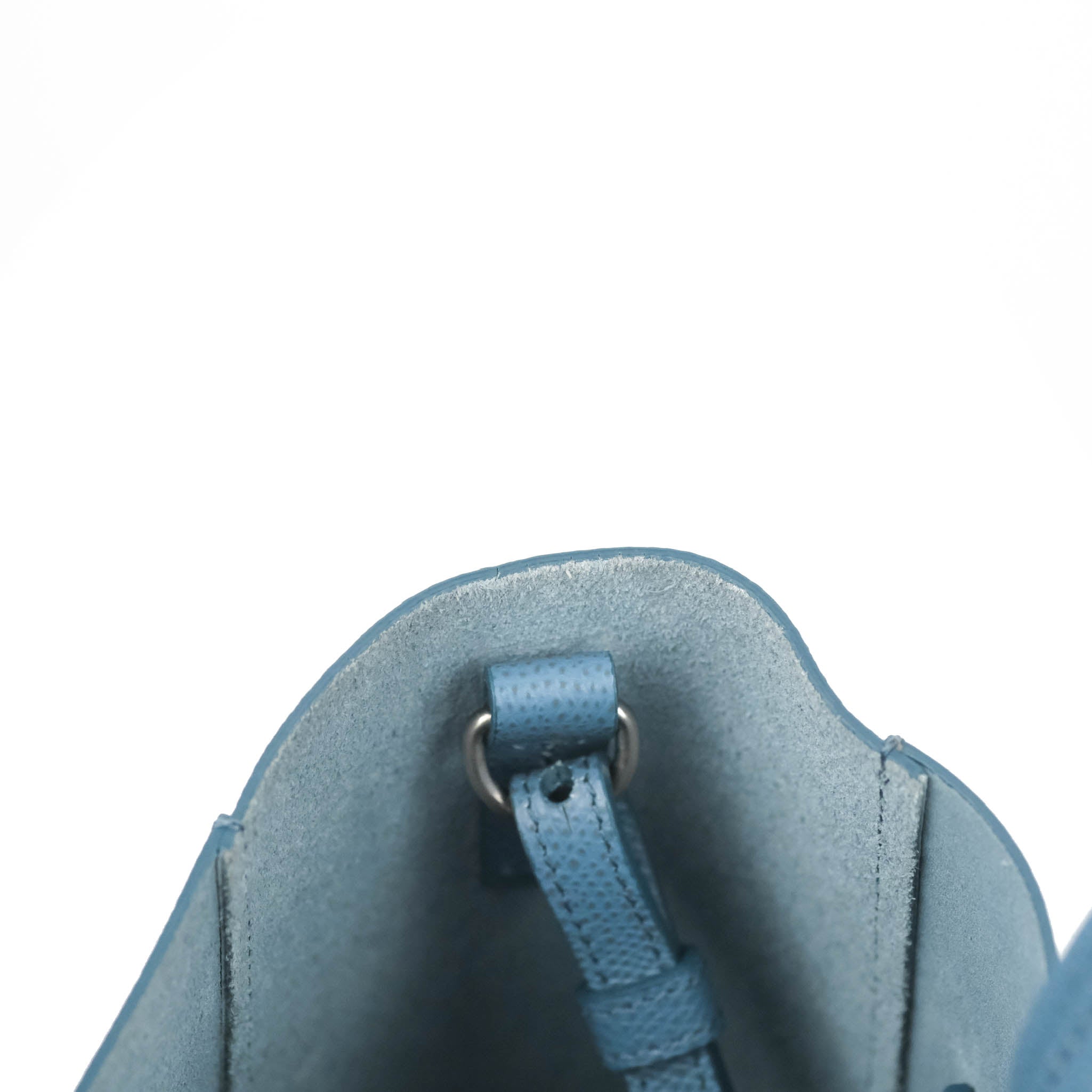 Celine Small Vertical Cabas Tote Bag in Blue Grained Calfskin Leather with Silver Hardware - Perfect for Work, Travel & Everyday Use
