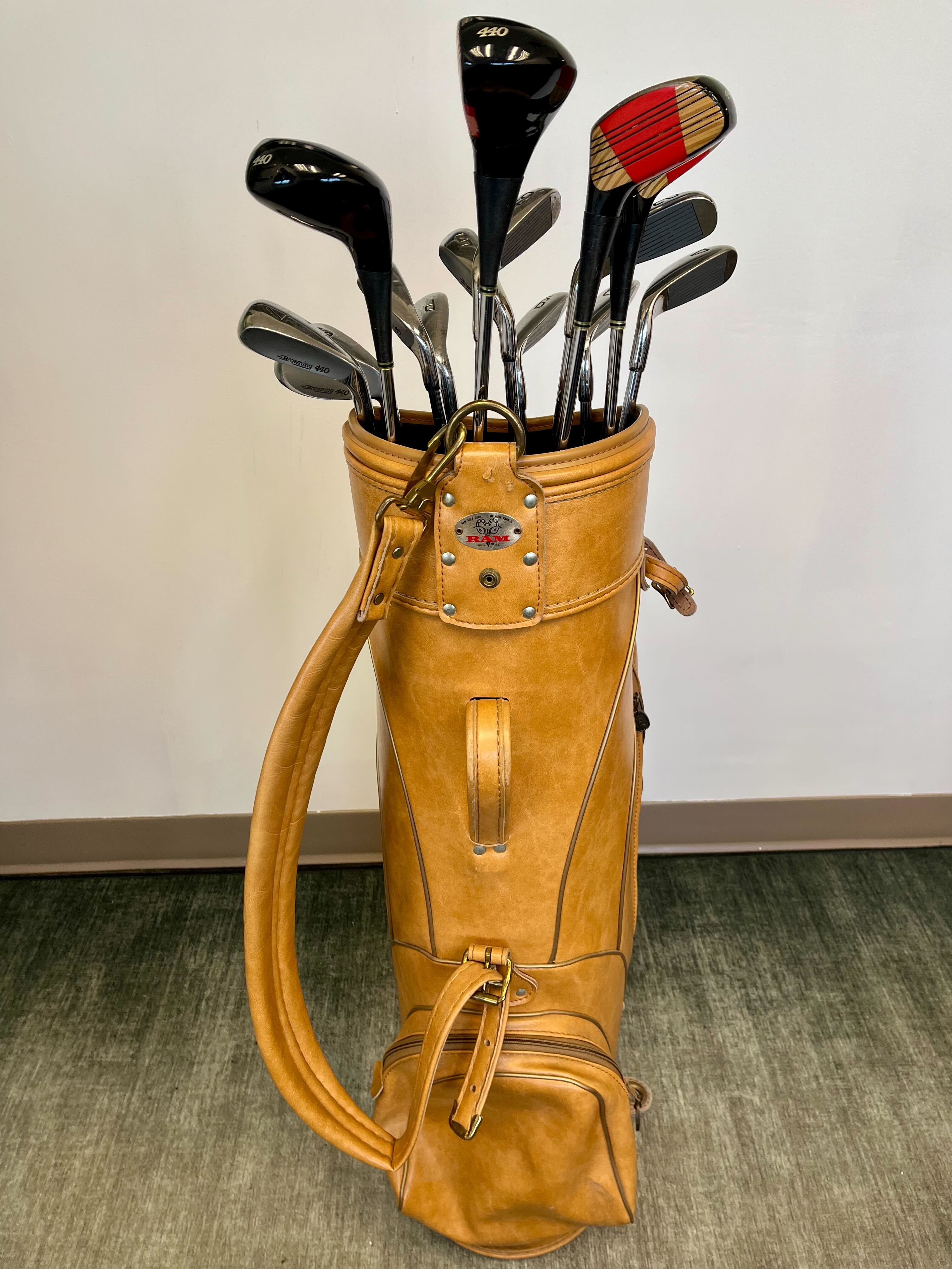 Used Browning 440 Complete Golf Club Set - Right Handed 1W, 3W, 4W, 5W, 2 PW, SW with Regular Flex - Perfect for Beginners & Intermediate Golfers on the Course