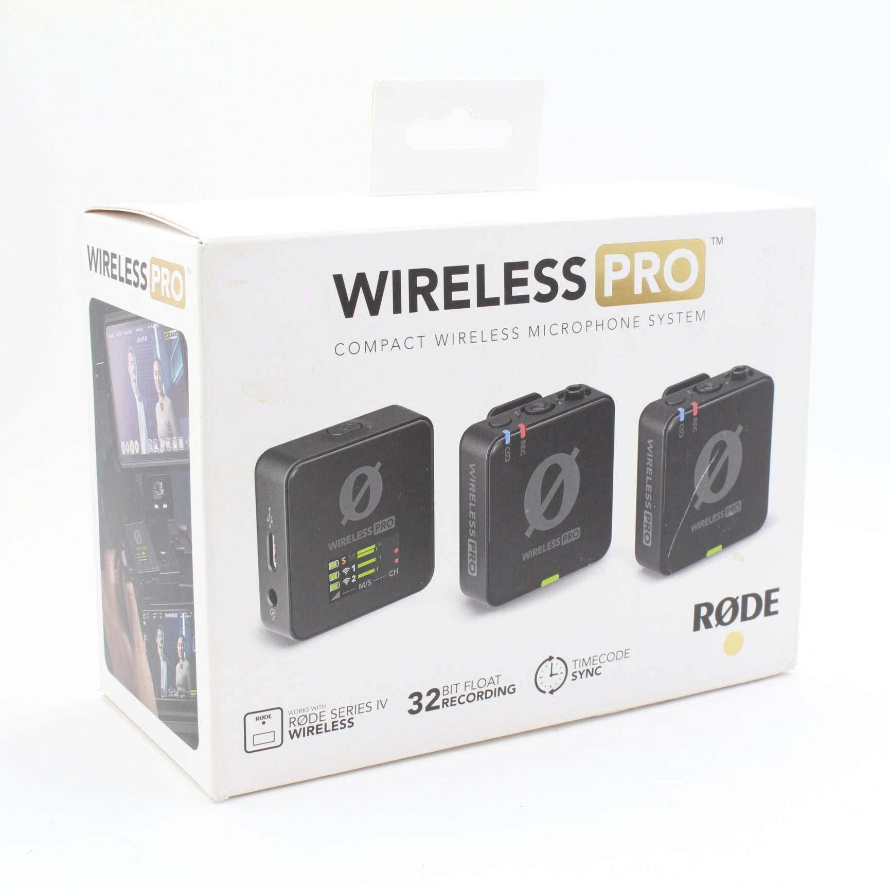 Rode Wireless PRO 2-Person Clip-On Wireless Microphone System with Lavalier Mics (2.4GHz) - Perfect for Vlogging, Interviews & Live Streaming | Open Box Excellent Condition