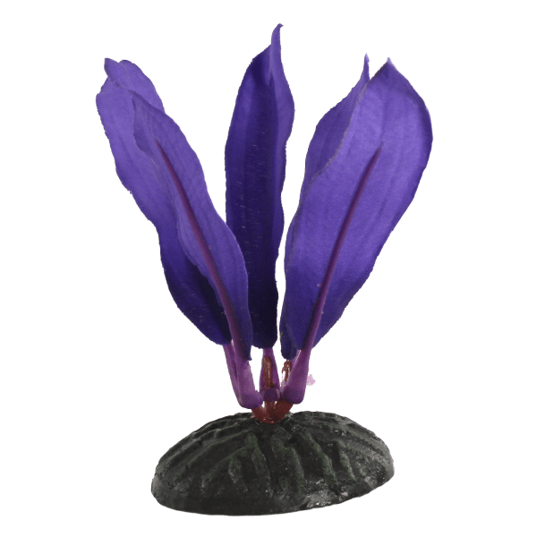 Purple Dwarf Sword Silk Betta Plant for Aquarium - Set of 4 Artificial Fish Tank Plants | Perfect for Betta Fish Tanks, Aquascaping & Decorative Aquarium Landscaping
