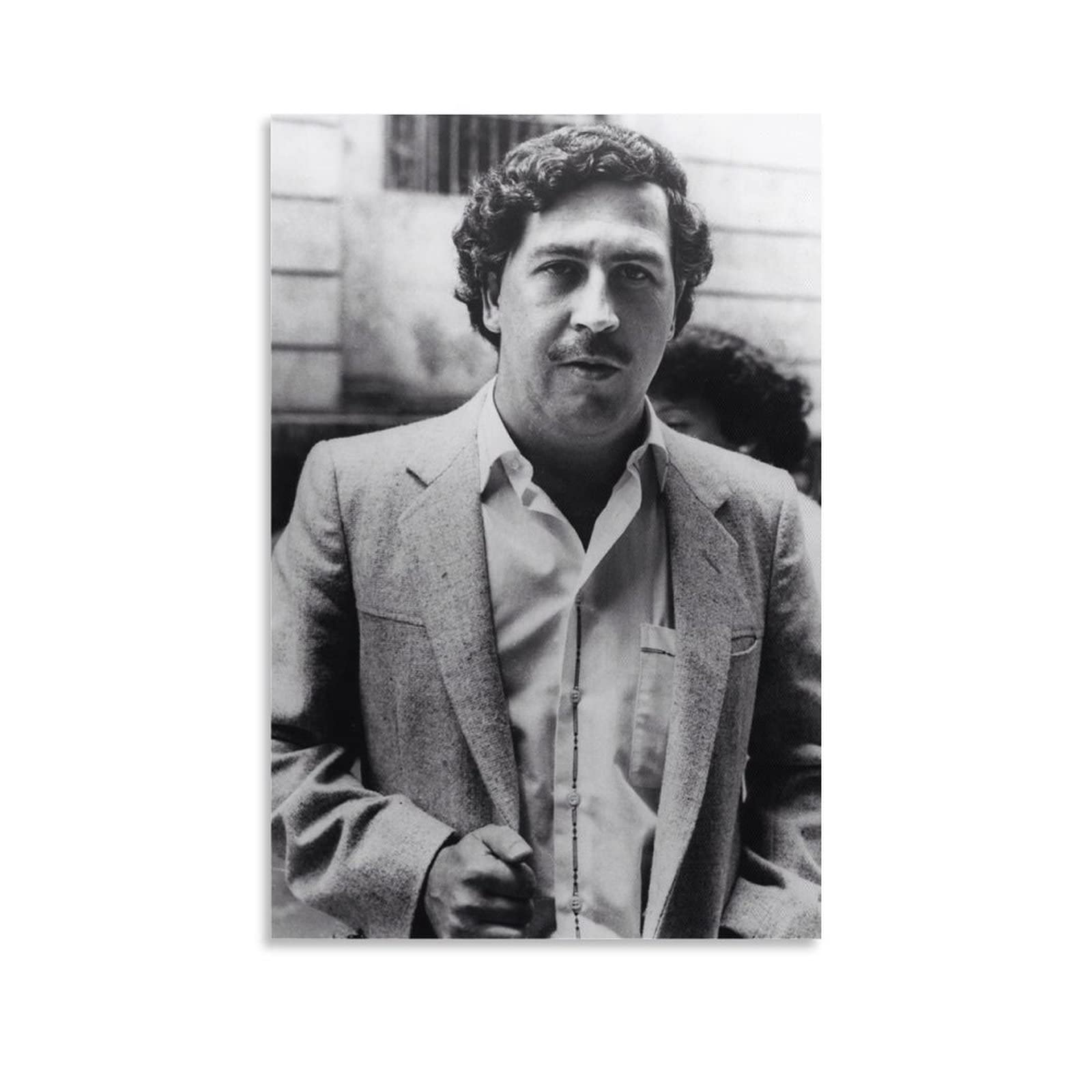 Pablo Escobar Canvas Poster - 24x36 Inch (60x90cm) Wall Art for Bedroom, Office & Man Cave Decor - Perfect Gift for Fans of Narcos TV Series & Gangster Movies
