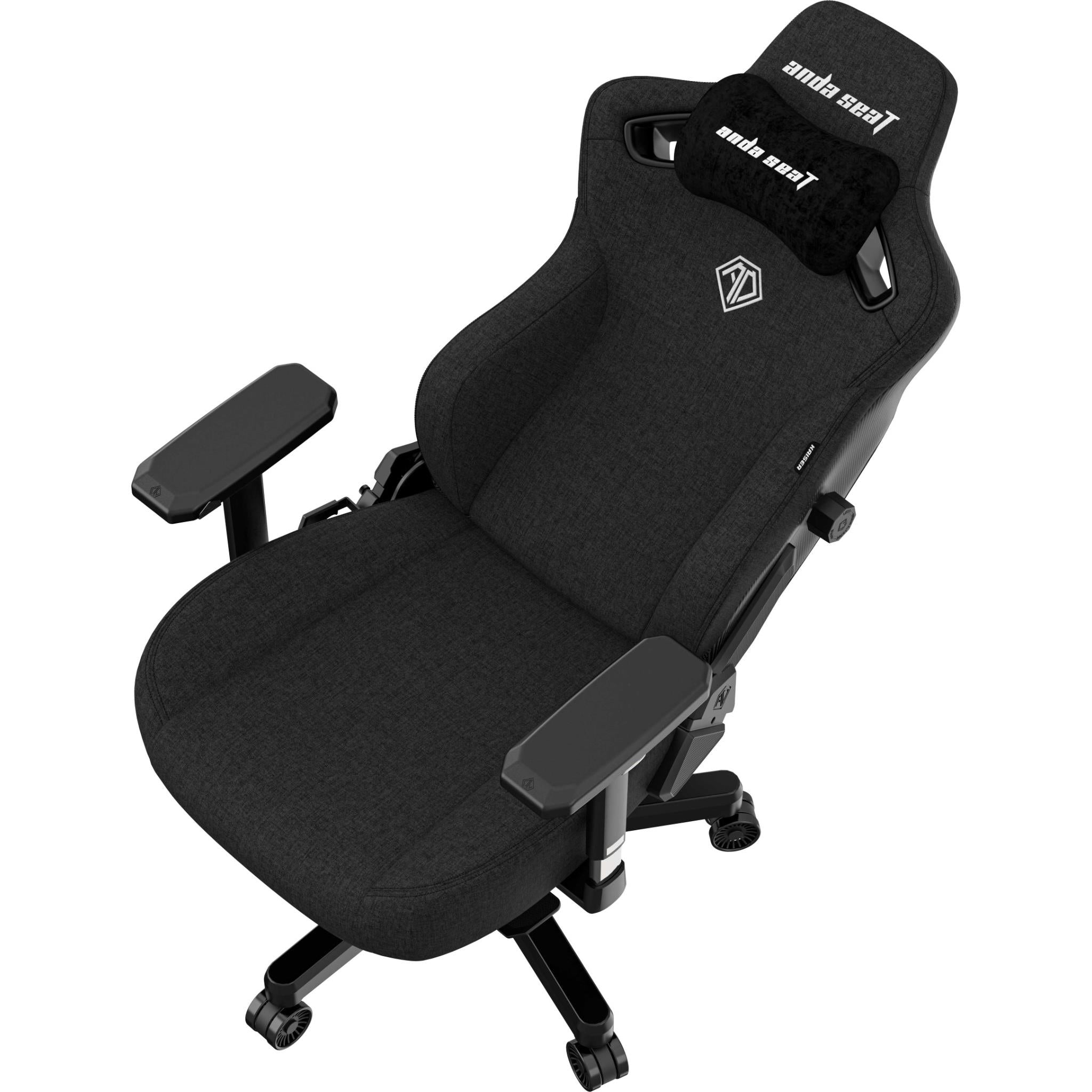 Anda Seat Kaiser 3 Series Premium Ergonomic Gaming Chair - Black Fabric (Large Size) for PC, Console & Office Use - Comfortable Racing Style Chair with Lumbar Support