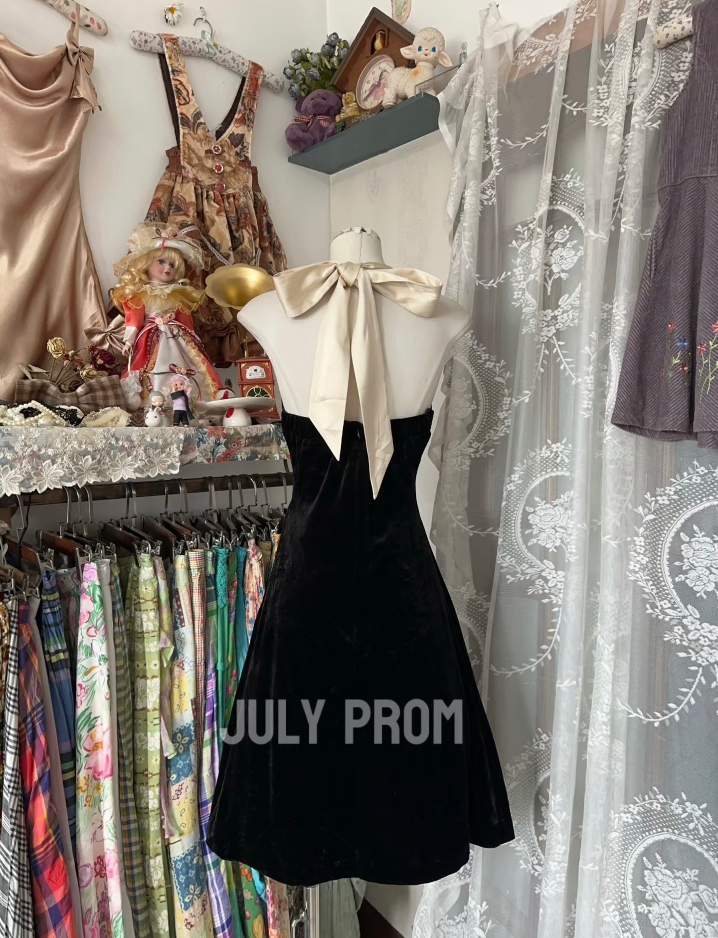 Elegant A-Line Black Short Prom Dress for Formal Parties & Special Occasions - Style J4775 | Perfect for Homecoming, Dances & Evening Events