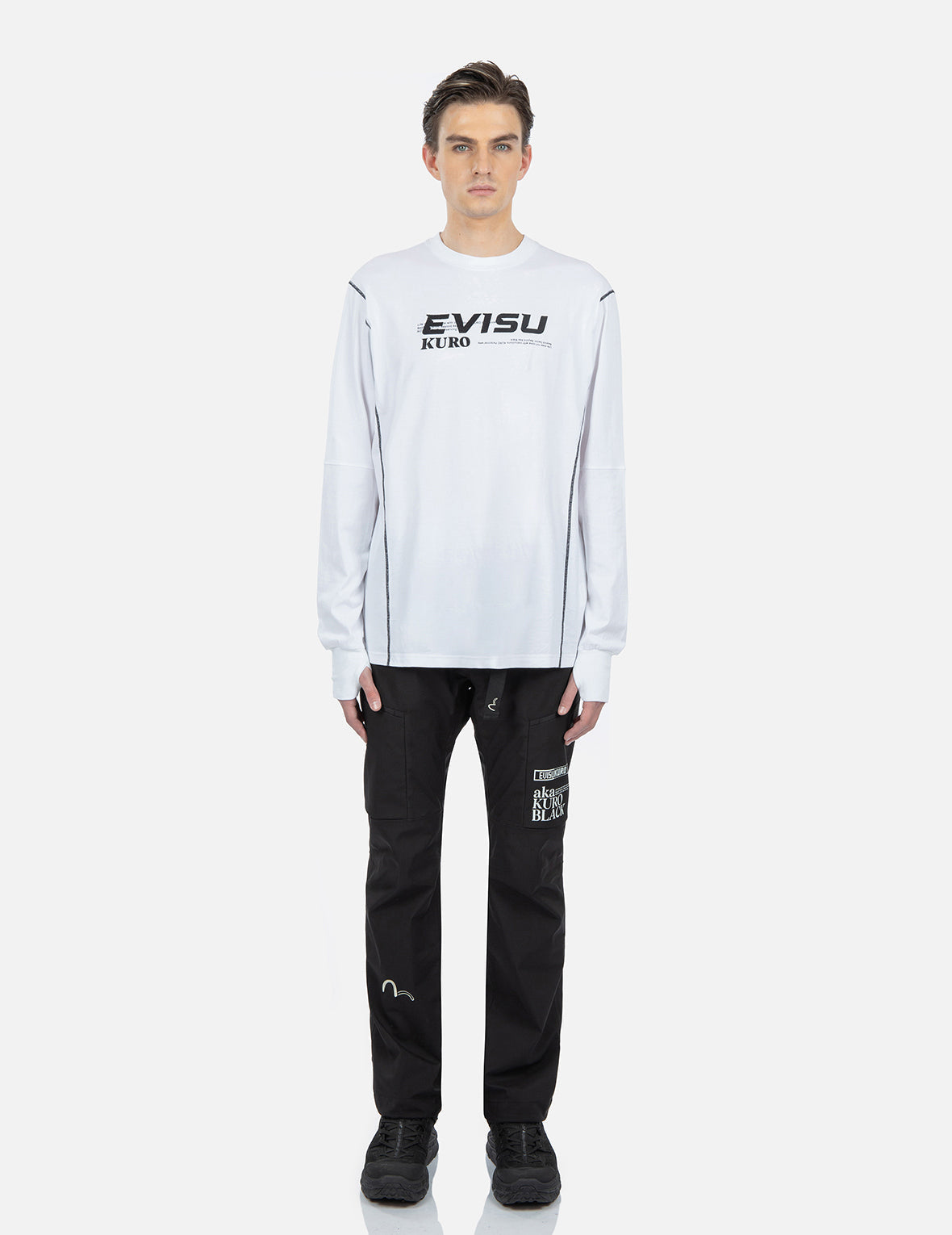 Stylish Contrast Stitching Long Sleeve T-Shirt for Men & Women | Comfortable Casual Wear for Everyday Outfits & Layering