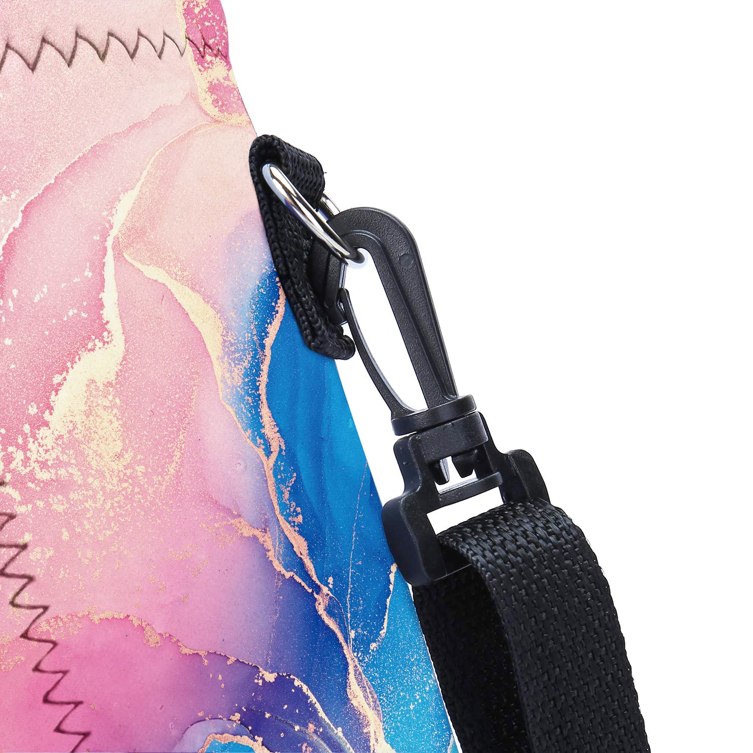 Amary 1000ML Neoprene Water Bottle Holder with Adjustable Strap - Insulated Carrier for 34oz Stainless Steel, Glass & Plastic Bottles (Marble Design) - Perfect for Gym, Hiking, Travel & Outdoor Activities