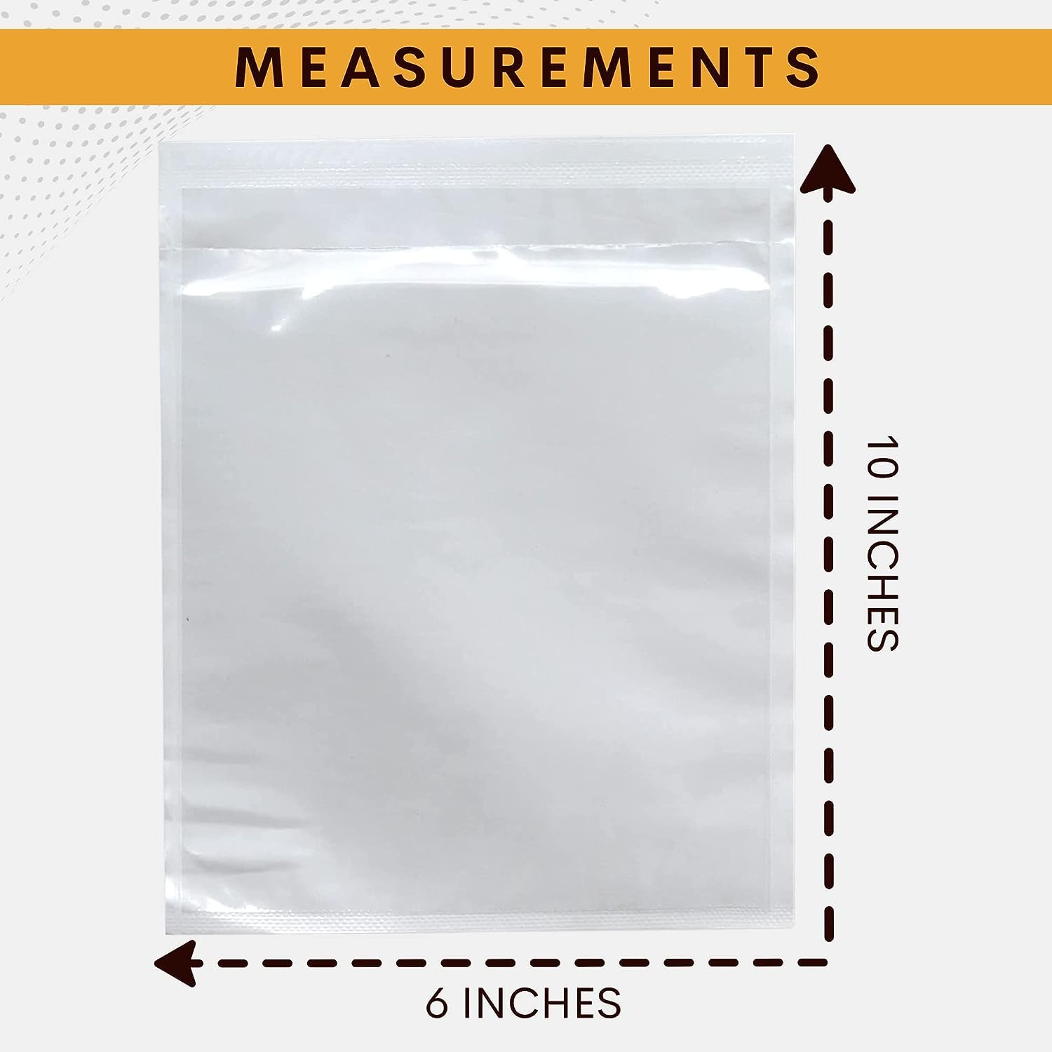 1000 Pack 6x10 Inch Clear Self-Adhesive Shipping Label Sleeves - Waterproof Peel & Seal Packing Slip Envelopes for Mailing Labels, Invoices & Documents - Perfect for Ecommerce, Logistics & Office Organization
