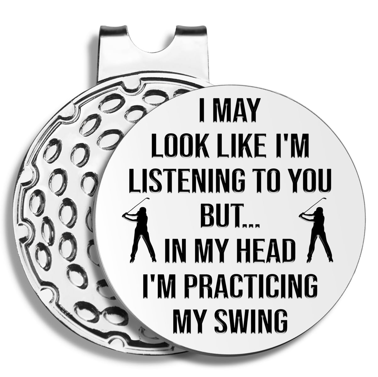 Funny Golf Ball Markers with Hat Clip - Best Golf Gifts for Men, Dad, Husband & Grandpa - Perfect for Retirement & Birthday Presents - Great Golf Accessories for Golf Lovers (Ideal for Golf Courses, Tournaments & Casual Play)