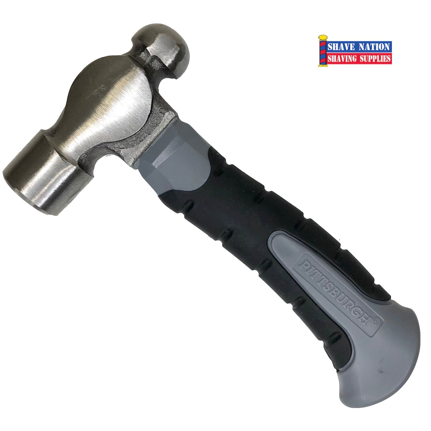 8oz Stubby Ball Peen Hammer - Compact Steel Head with Hickory Handle for Jewelry Making, Metalworking & DIY Home Repairs