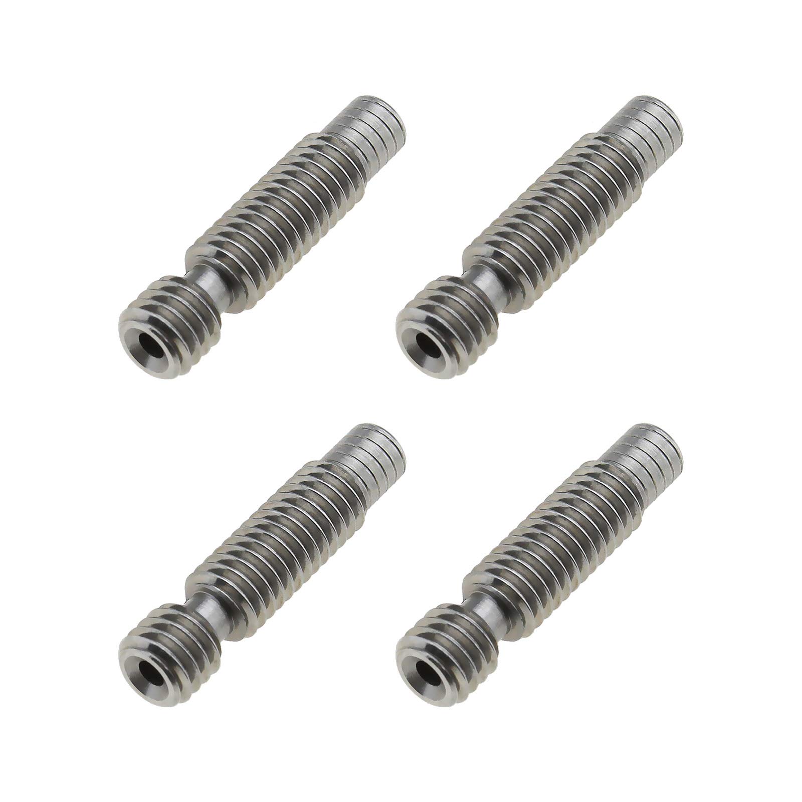 1.75mm M6 V6 Stainless Steel Heat Break Throat Tube for 3D Printer - Compatible with CR-10, Ender 3 Hotend - Pack of 4 - Perfect for High-Temperature Printing & Extruder Maintenance