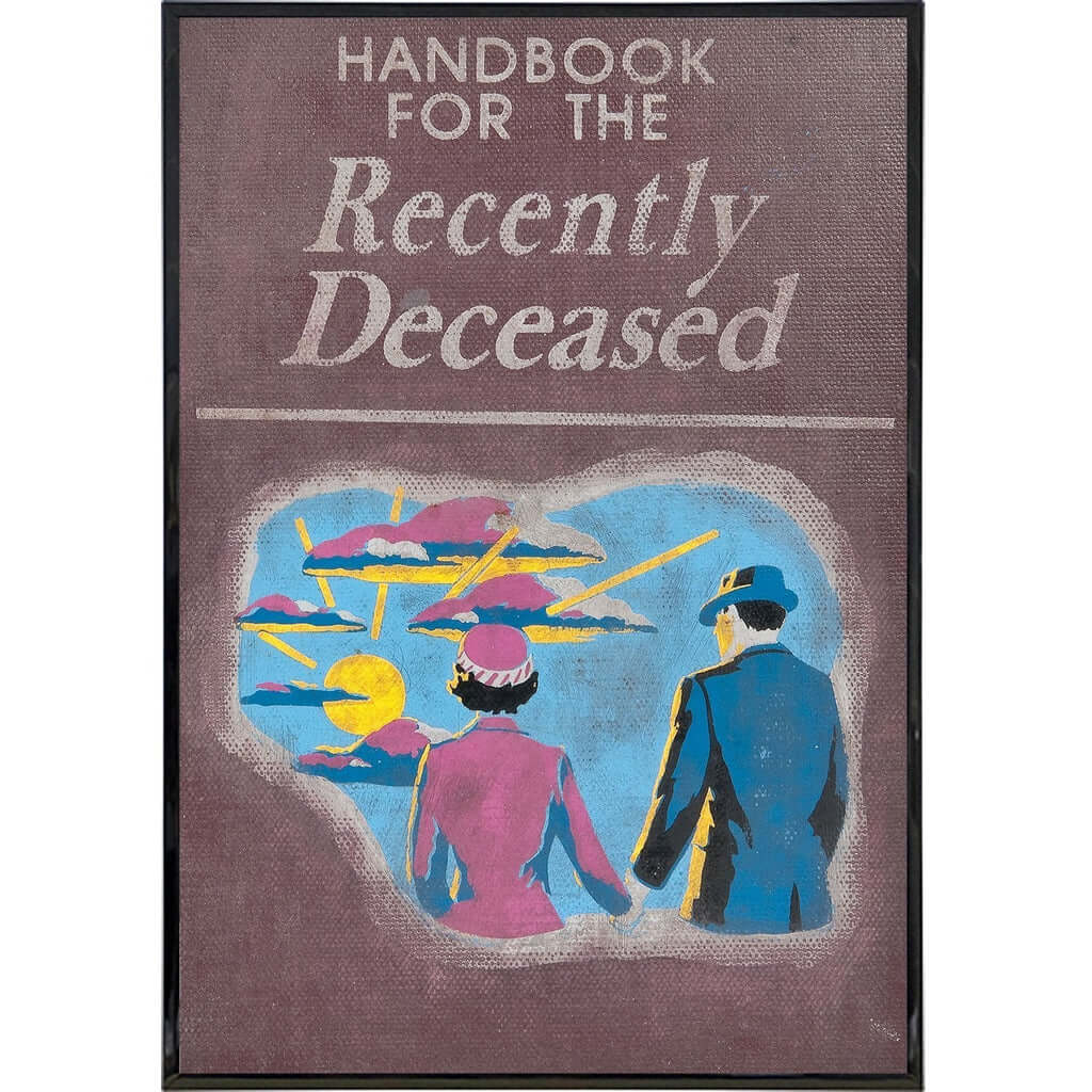 Handbook for the Recently Deceased - Gothic Humor Book for Halloween, Dark Comedy Gift - Perfect for Beetlejuice Fans & Spooky Home Decor