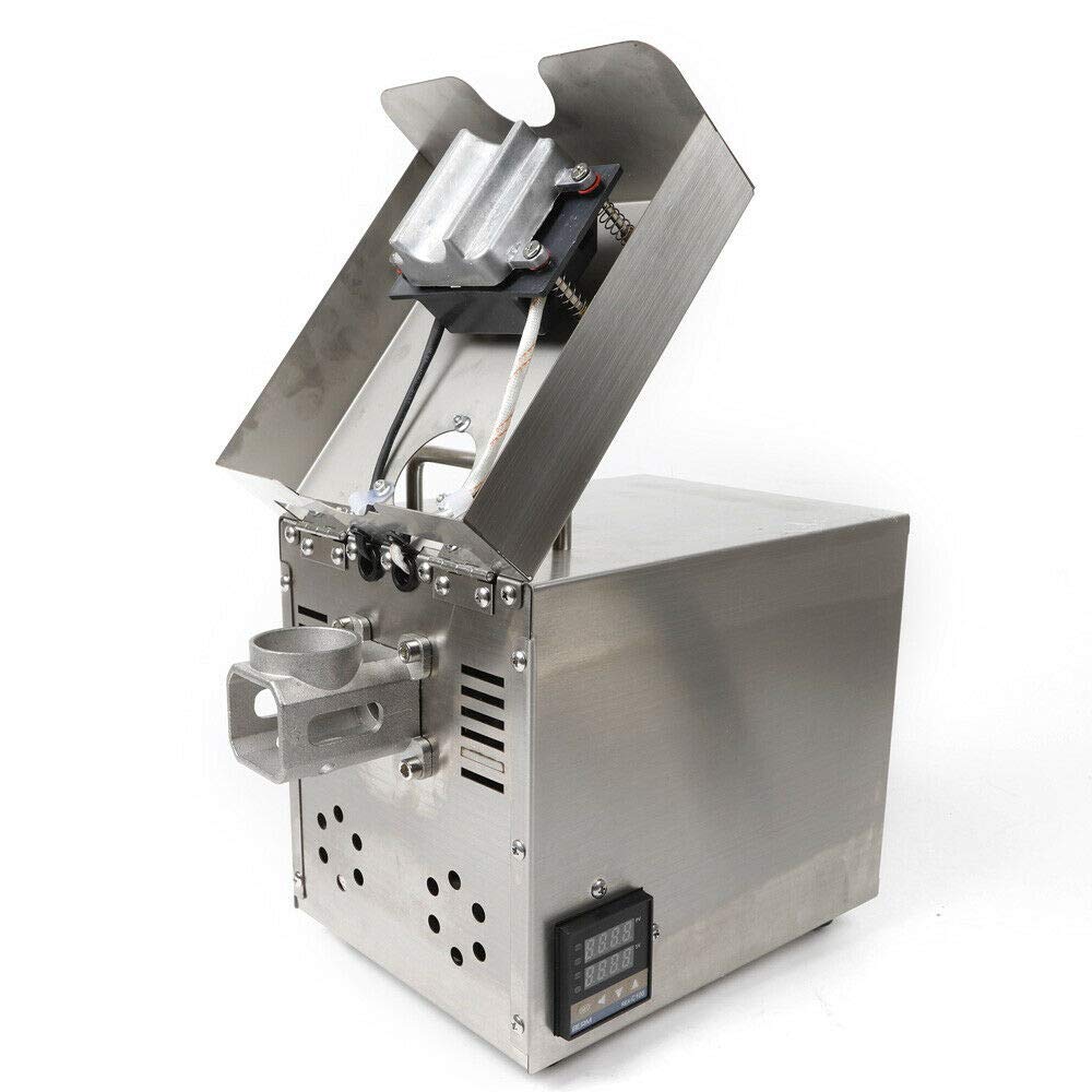TBVECHI 610W Electric Oil Press Machine - Stainless Steel Cold & Hot Oil Extractor for Home Use - Perfect for Making Olive, Coconut, Peanut, and Almond Oils in Kitchen