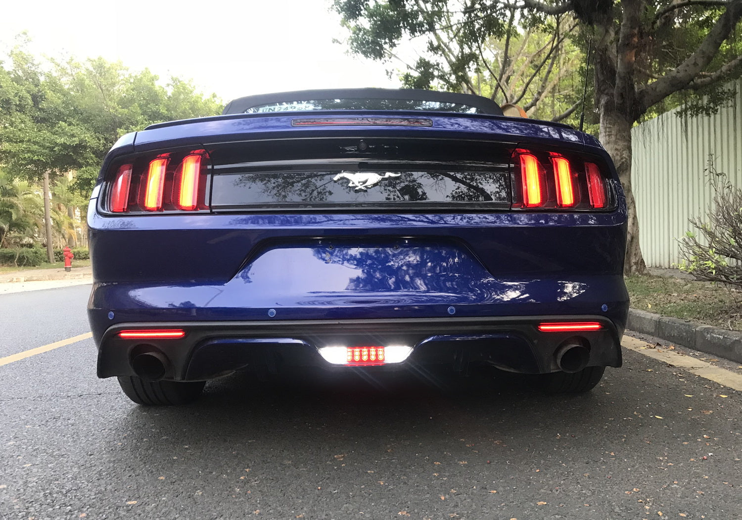 Euro Spec Clear Lens Full LED Rear Backup Reverse Light for 2015-2017 Ford Mustang - Bright Reverse Lighting for Night Parking & Garage Backing