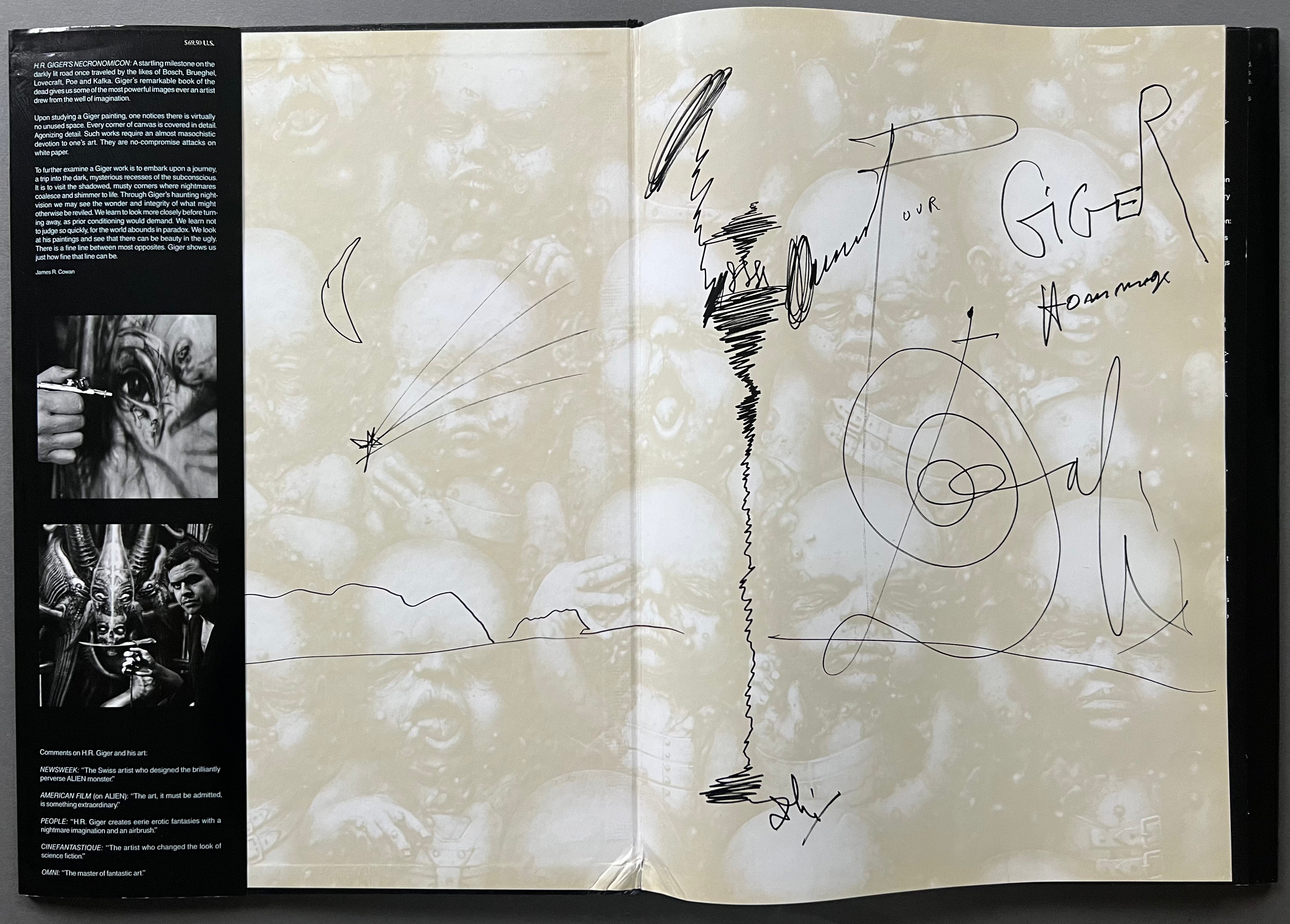 H.R. Giger's Necronomicon Art Book - Alien-Inspired Dark Fantasy Art Collection for Sci-Fi Fans & Horror Enthusiasts - Perfect for Home Decor, Gift Ideas & Art Inspiration