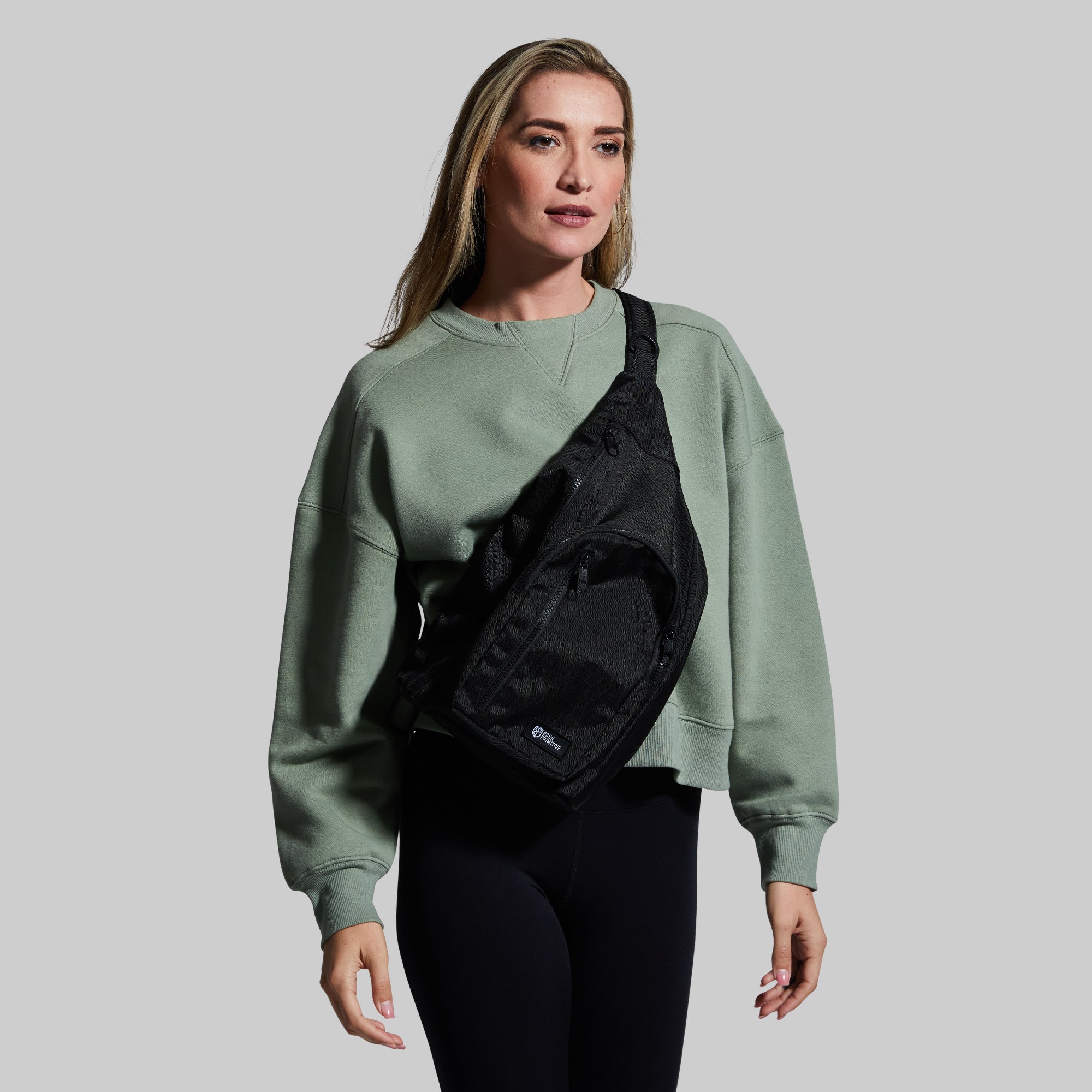 Lightweight On The Go Sling Bag for Men & Women - Waterproof Crossbody Shoulder Bag (Black) - Perfect for Travel, Hiking, Commuting & Everyday Use