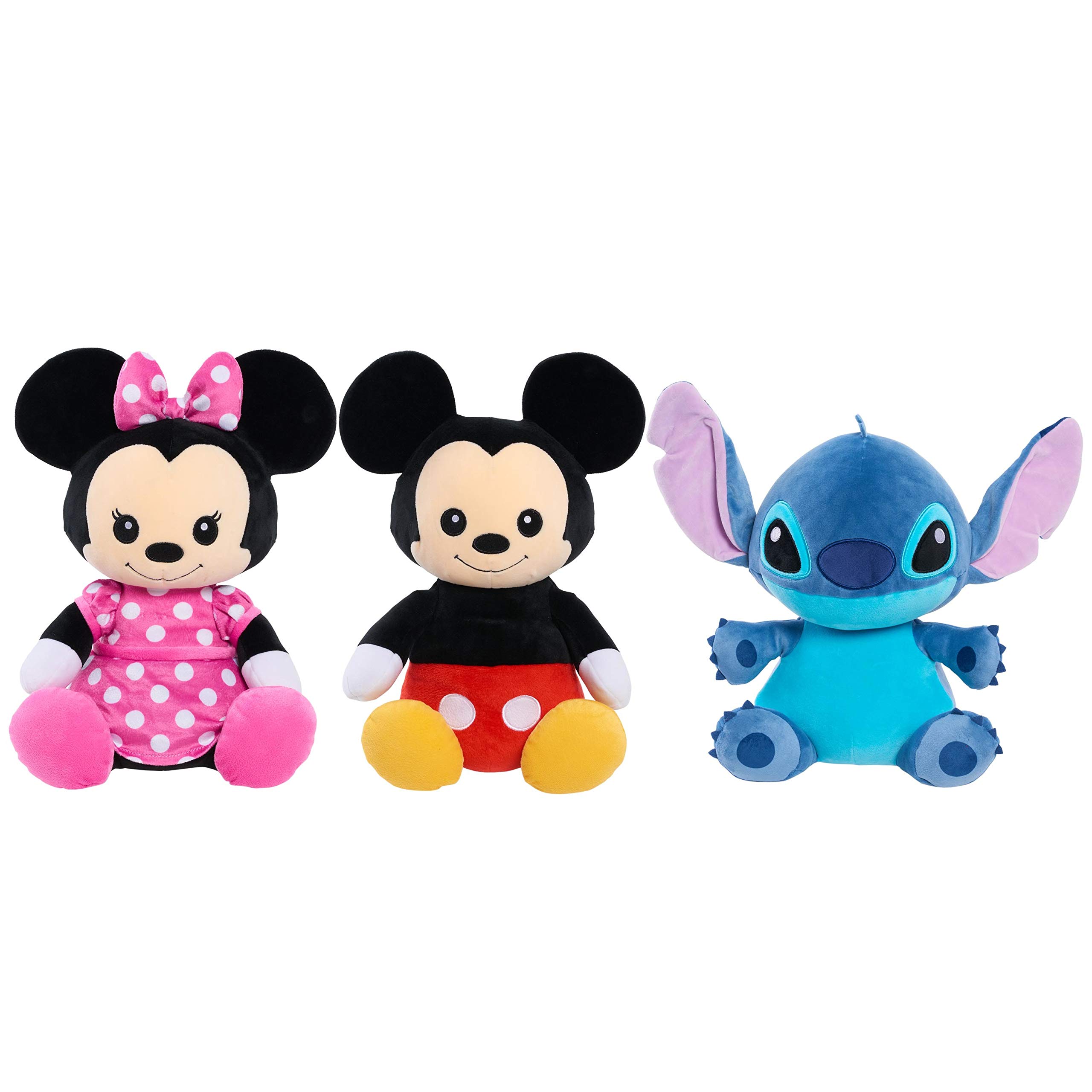 Disney Stitch 14-inch Weighted Plush Toy - Soft & Huggable Stuffed Animal for Kids & Adults, Blue Alien Character from Lilo & Stitch - Perfect for Stress Relief, Gifts, and Disney Collections