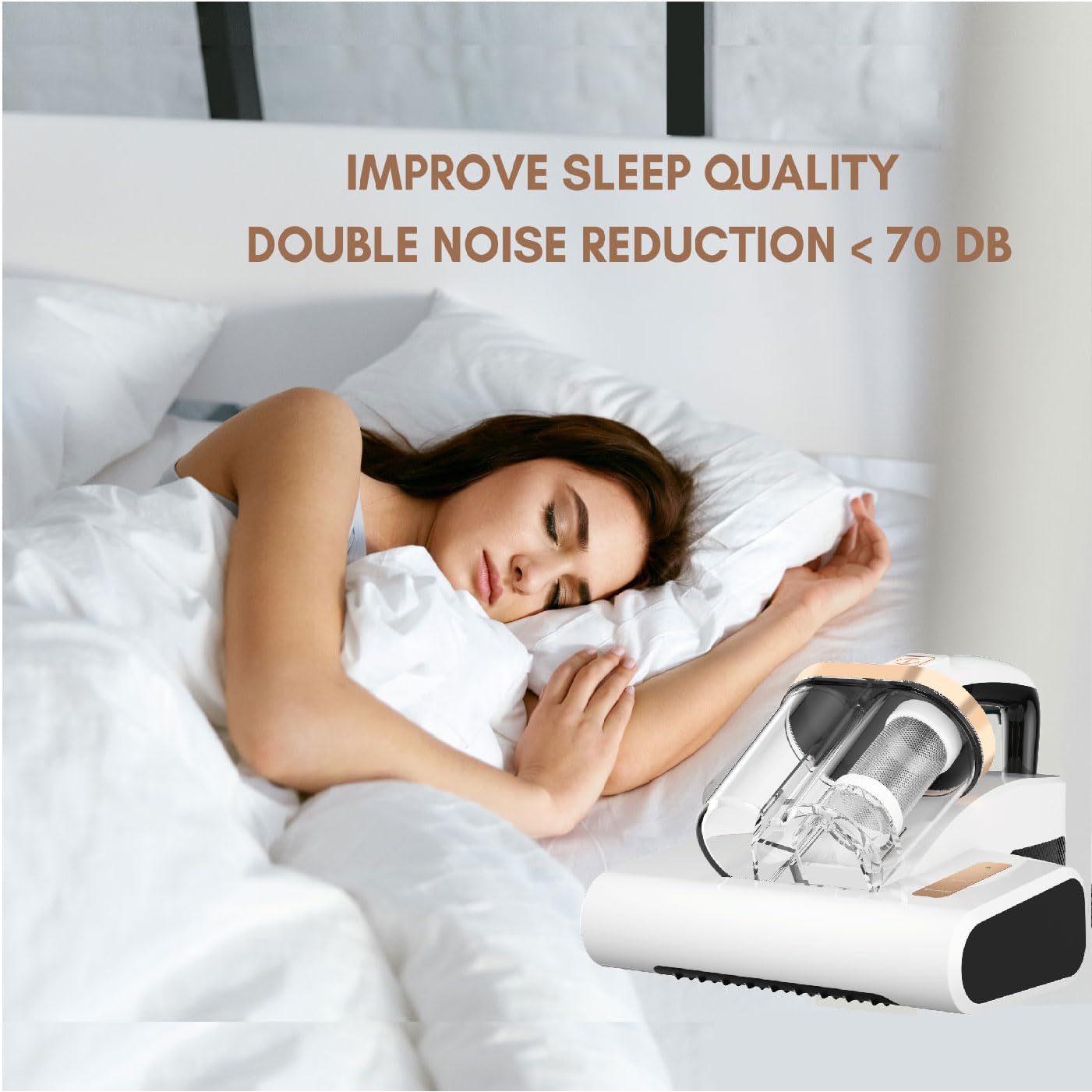 Bigtiger 20Kpa Cordless Handheld Vacuum Cleaner for Mattress, Bed, Sofa - Powerful Deep Cleaning for Dust Mites, Pet Hair & Allergens | Perfect for Home, Dorm & Car Use