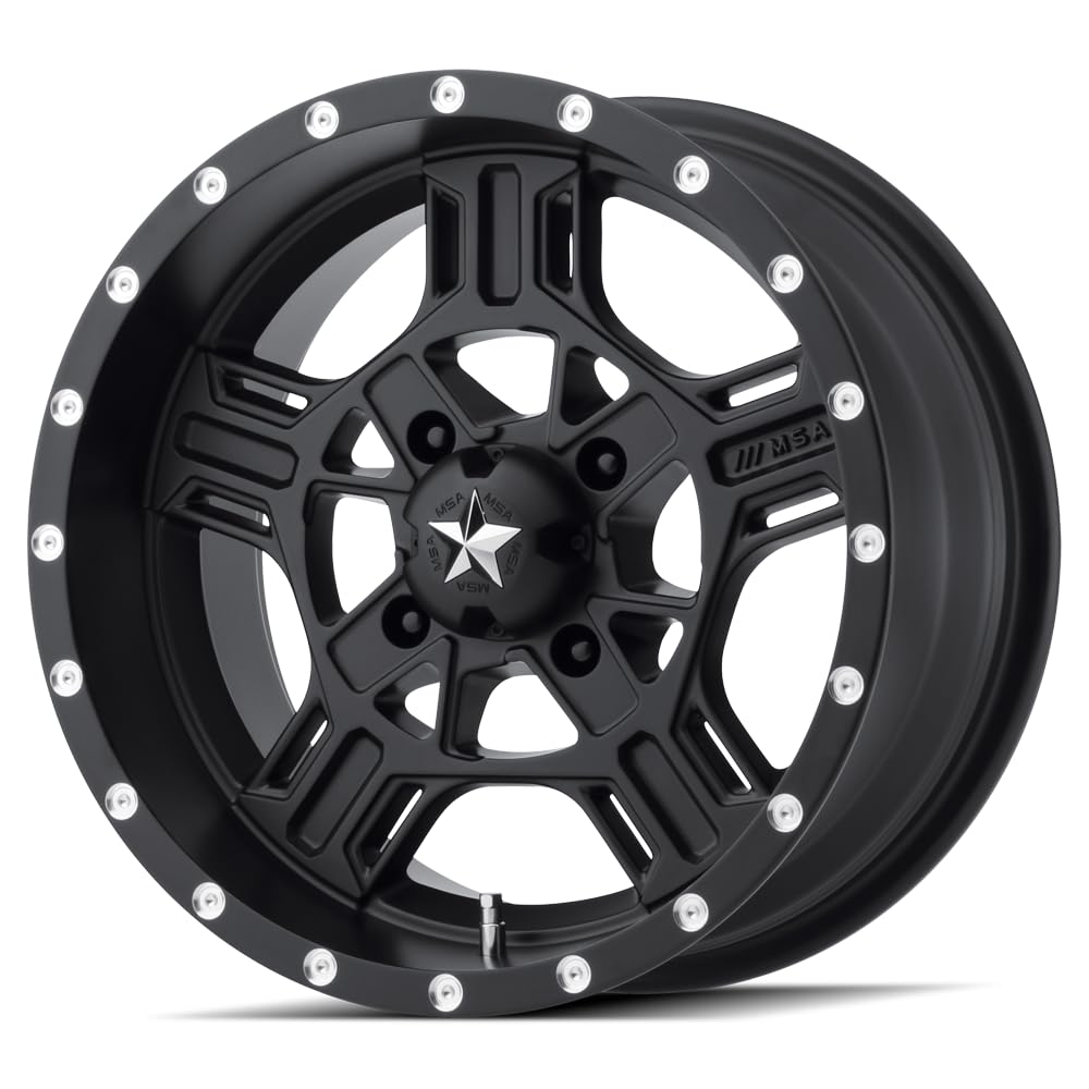 MA21 15X7 4X110 Charcoal 00MM Wheel - M21-05710 - Perfect for Jeep Wrangler & Aftermarket Upgrades