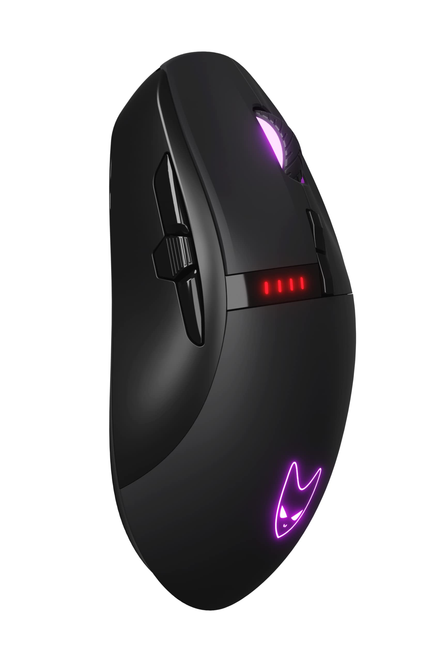 Oversteel - Invar Wireless Gaming Mouse, 10000 DPI Adjustable, 8 Programmable Buttons, 10 RGB Lighting Modes, Ultra Lightweight Ergonomic Design, Optical Sensor for PC & Mac (Black) - Perfect for FPS, MOBA & MMO Gaming, Office Work & Home Use