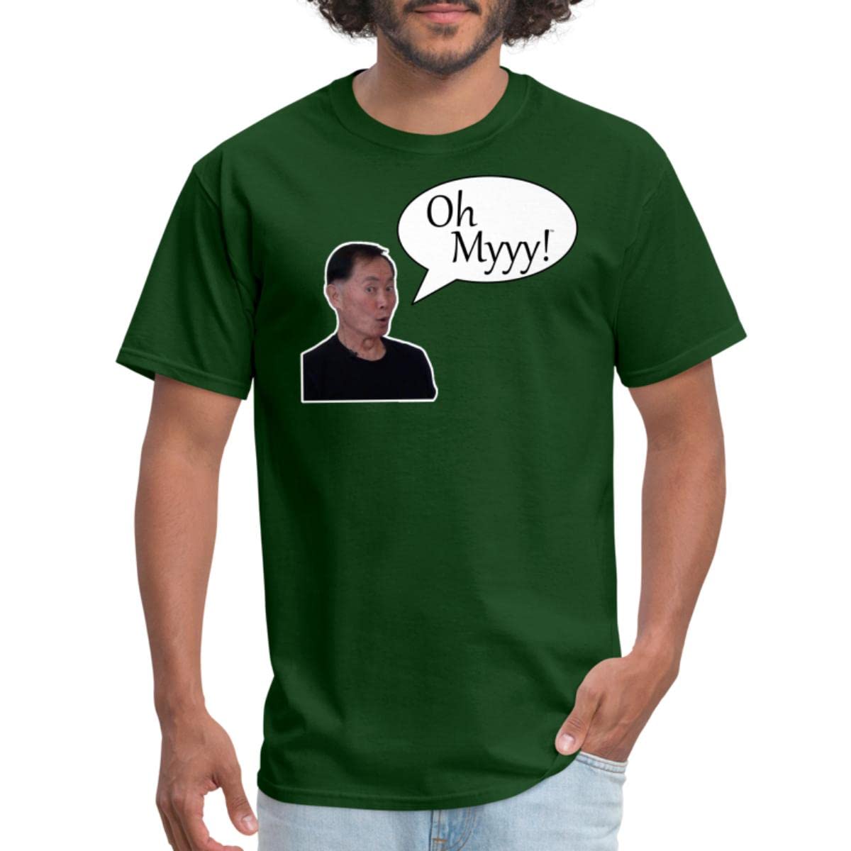 George Takei Oh Myyy Speech Bubble T-Shirt for Men - Funny Pop Culture Tee