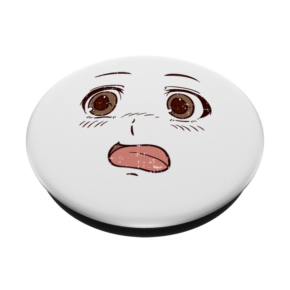Anime Shocked Face Eyes Cute Japanese Manga Otaku Gift - PopSockets Standard PopGrip for Phone Accessories | Perfect for Anime Fans, Cosplay, and Manga Lovers