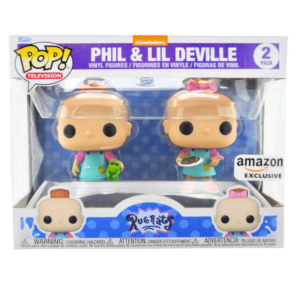 Funko Pop! Phil & Lil Deville (Rugrats) 2-Pack Amazon Exclusive Collectible Figures - Perfect for Rugrats Fans, Toy Collectors and Home Decor