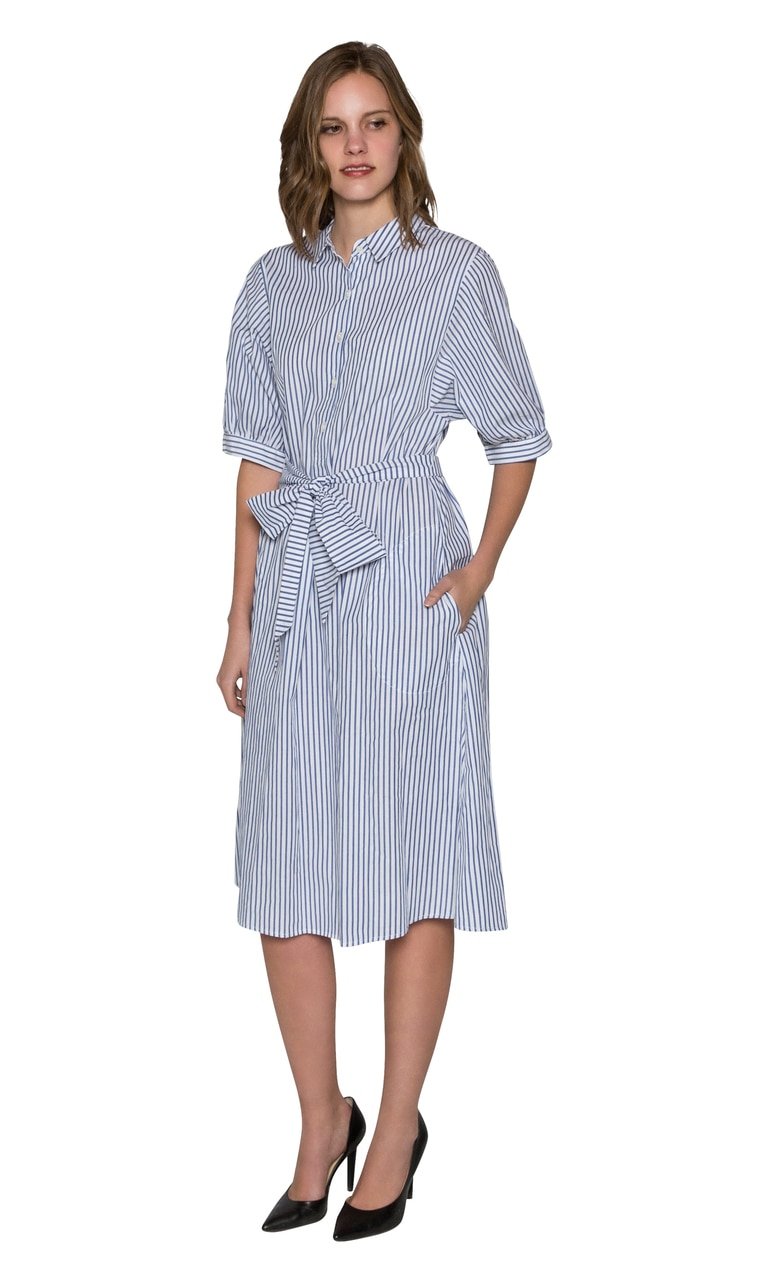Velvet by Graham & Spencer Penelope Cotton Stripe Shirt Dress for Women | Casual Summer Outfit | Perfect for Beach, Office & Date Night