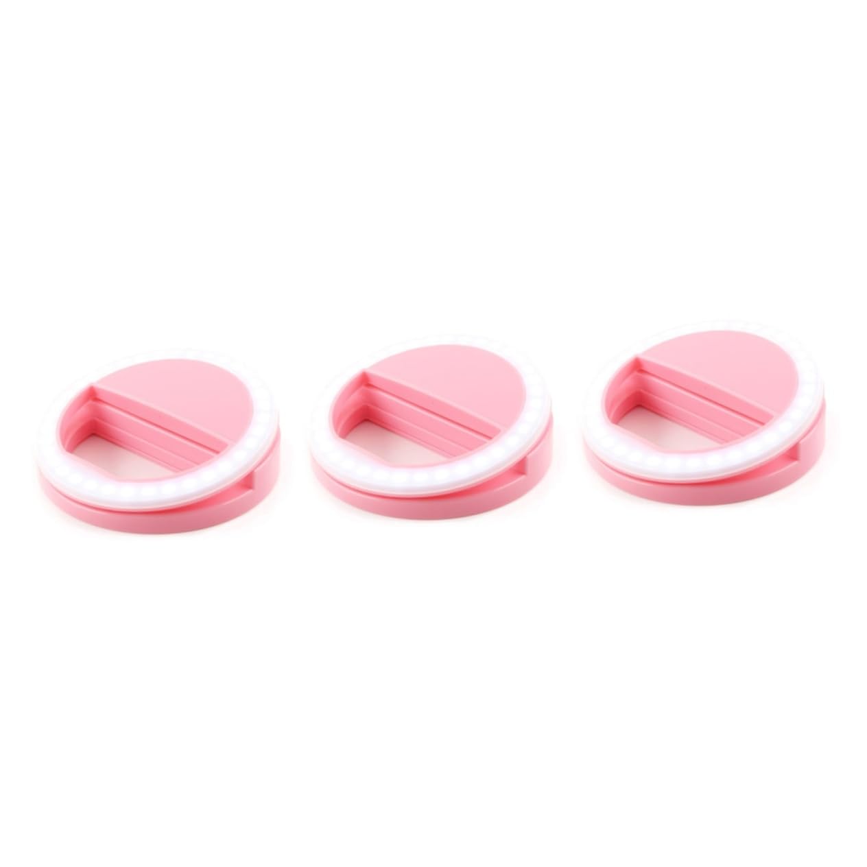 Mikikit 3-Pack Smart LED Selfie Ring Light with Beauty Fill Light for iPhone & Android Phones - Perfect for YouTube, TikTok Videos, Live Streaming & Makeup Photography