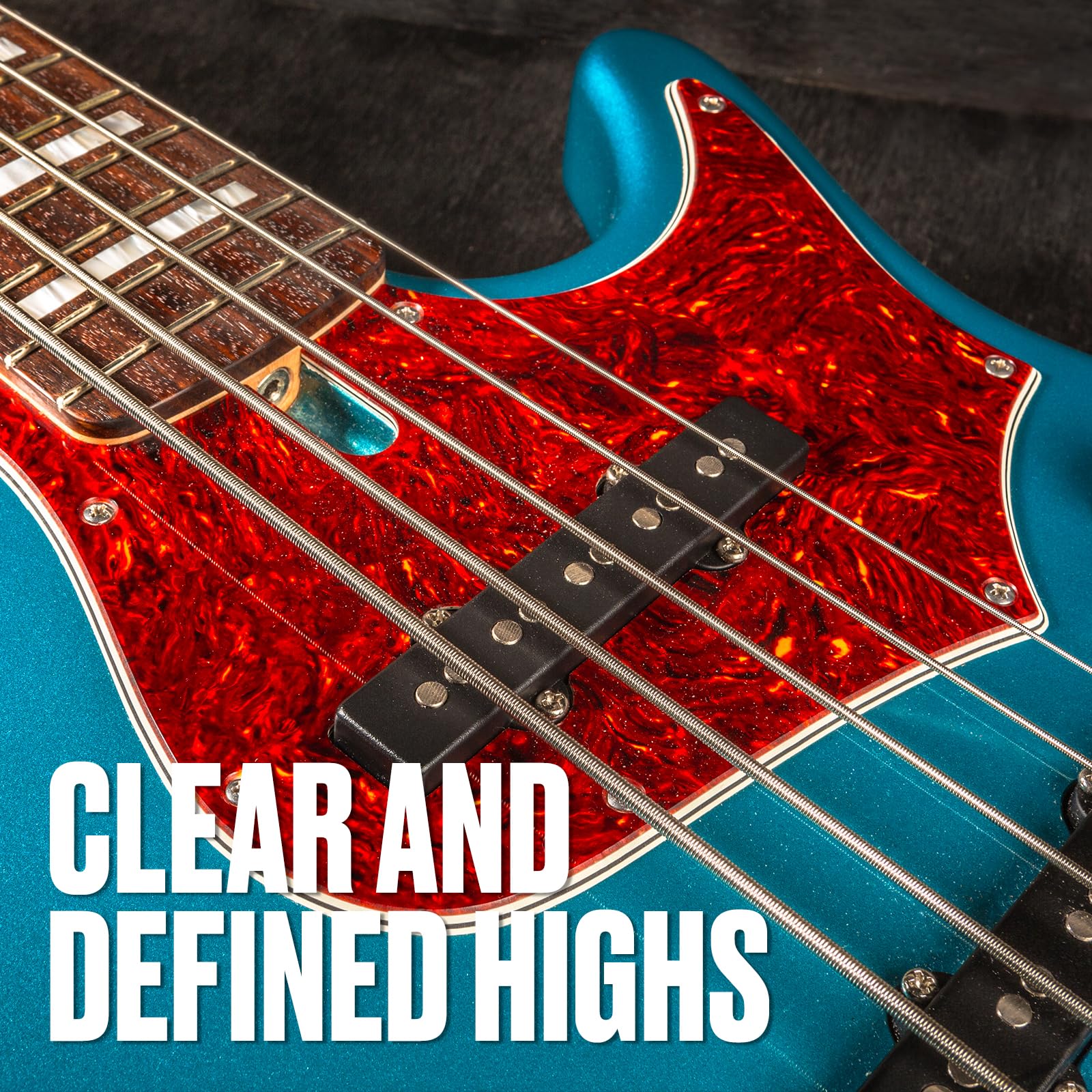 Premium Standard Series Stainless Steel Tapered Bass Strings for 5-String Bass Guitar | Enhanced Tone & Durability | Perfect for Rock, Jazz & Studio Recording
