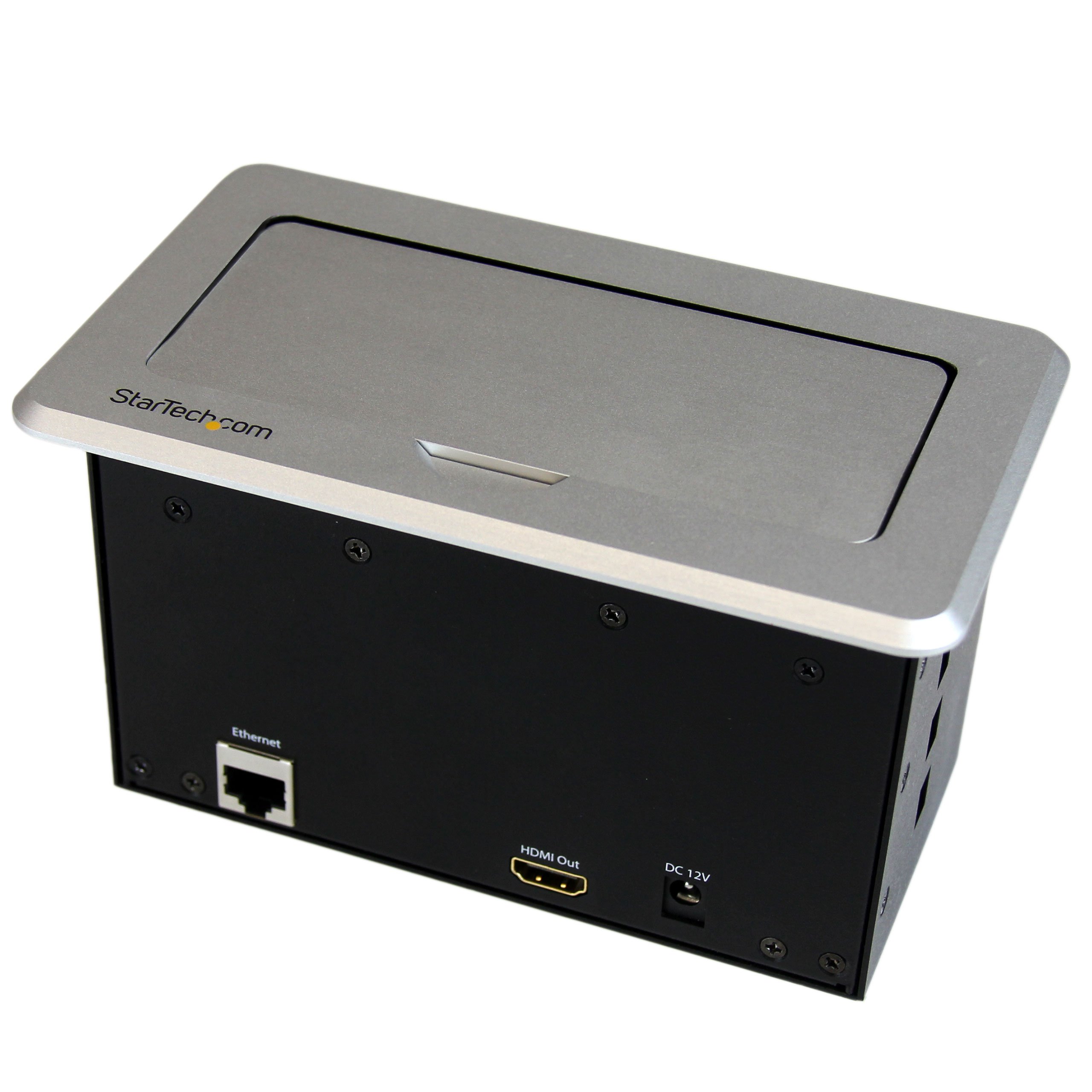 StarTech.com Conference Table Connectivity Pop-Up Box with AV & Data Ports - HDMI, VGA, Component, MDP to HDMI Output (BOX4HDECP) - Ideal for Meeting Rooms & Office Presentations