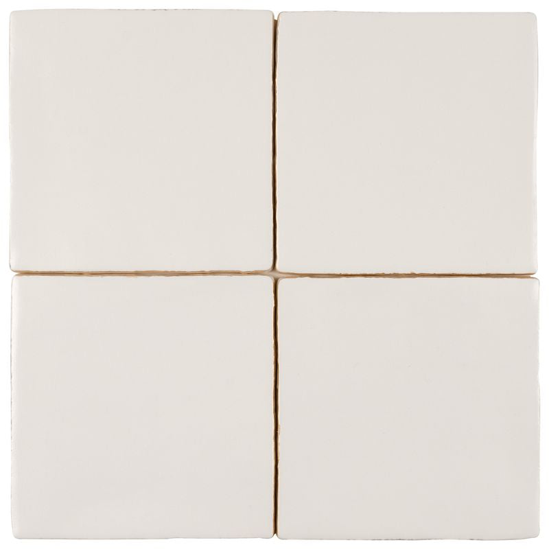 5x5 Oatmeal Satin Ceramic Field Tile - Perfect for Kitchen Backsplash, Bathroom Walls & Flooring