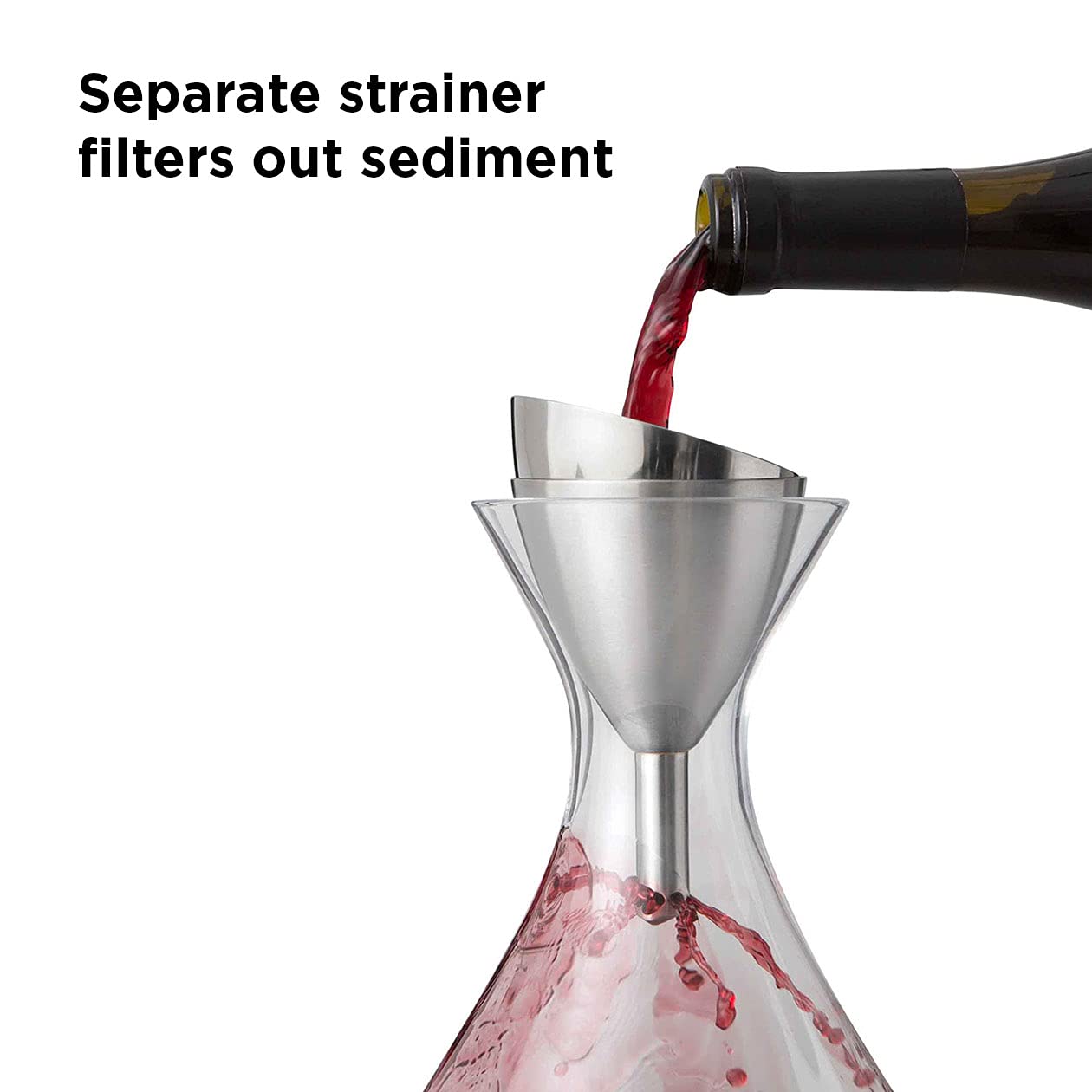 Premium Stainless Steel Rabbit Wine Aerator with Sediment Strainer - Perfect for Decanting Red Wine & Enhancing Flavor | Ideal for Home Bars, Wine Tastings & Gifts
